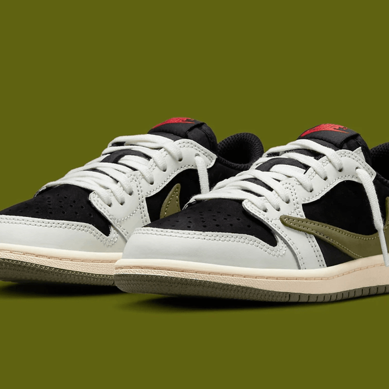 Travis Scott x Air Jordan 1 Low OG SP Olive Shirts