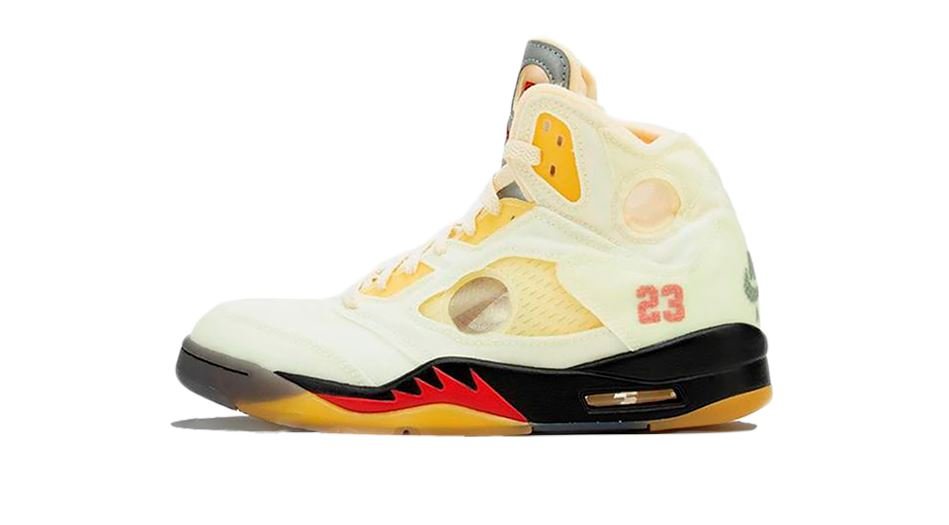 Air Jordan 5 X OFF-WHITE Sail - SNRT Sneaker T-shirts