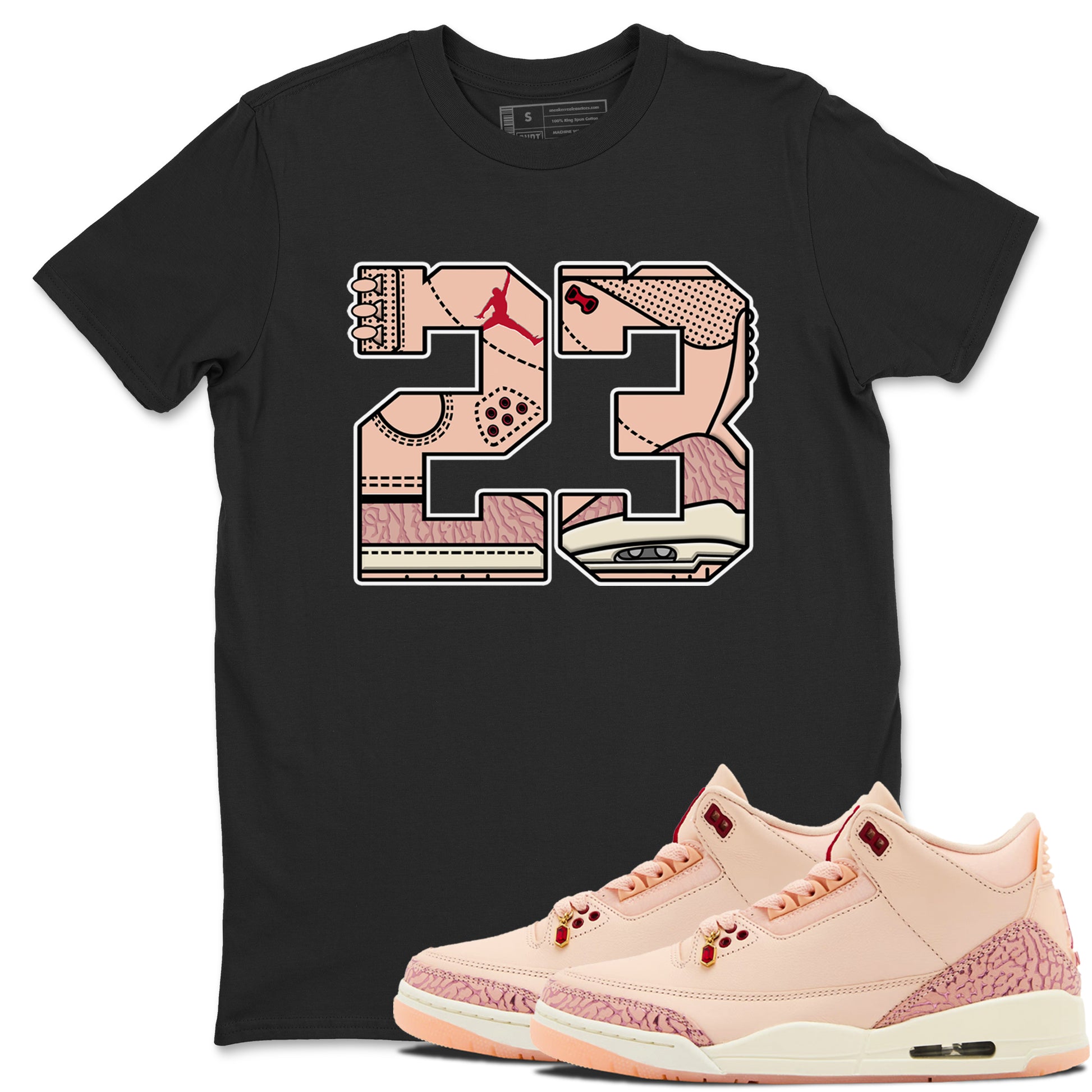 23 SNRT Sneaker Tees - Air Jordan 3 Valentines Day - SNRT Sneaker T-shirts