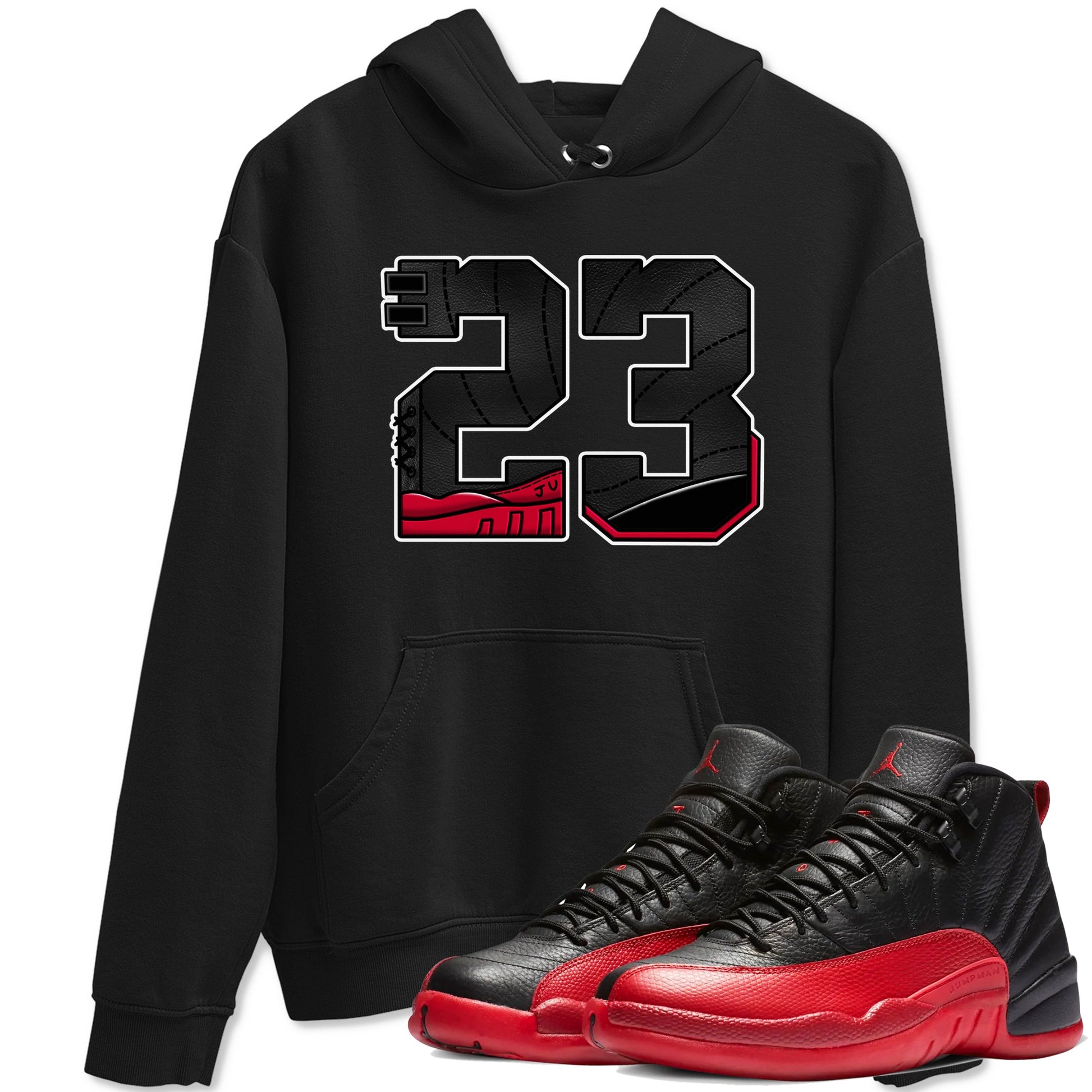 12s Flu Game shirts to match jordans 23 best t shirts to wear with jordans Air Jordan 12 Retro Flu Black and Varsity Red match shoes to clothes SNRT Sneaker Tees unisex cotton Black 1 shirts