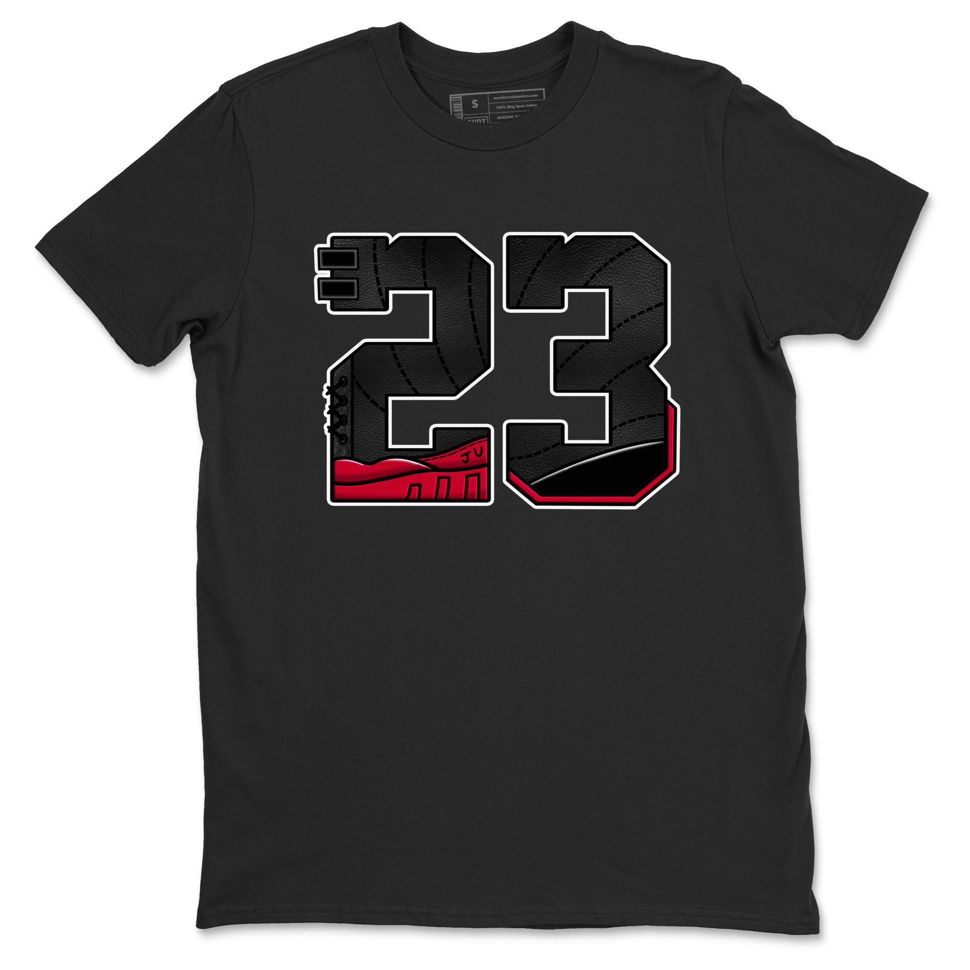 12s Flu Game shirts to match jordans 23 best t shirts to wear with jordans Air Jordan 12 Retro Flu Black and Varsity Red match shoes to clothes SNRT Sneaker Tees unisex cotton Black 2 shirts
