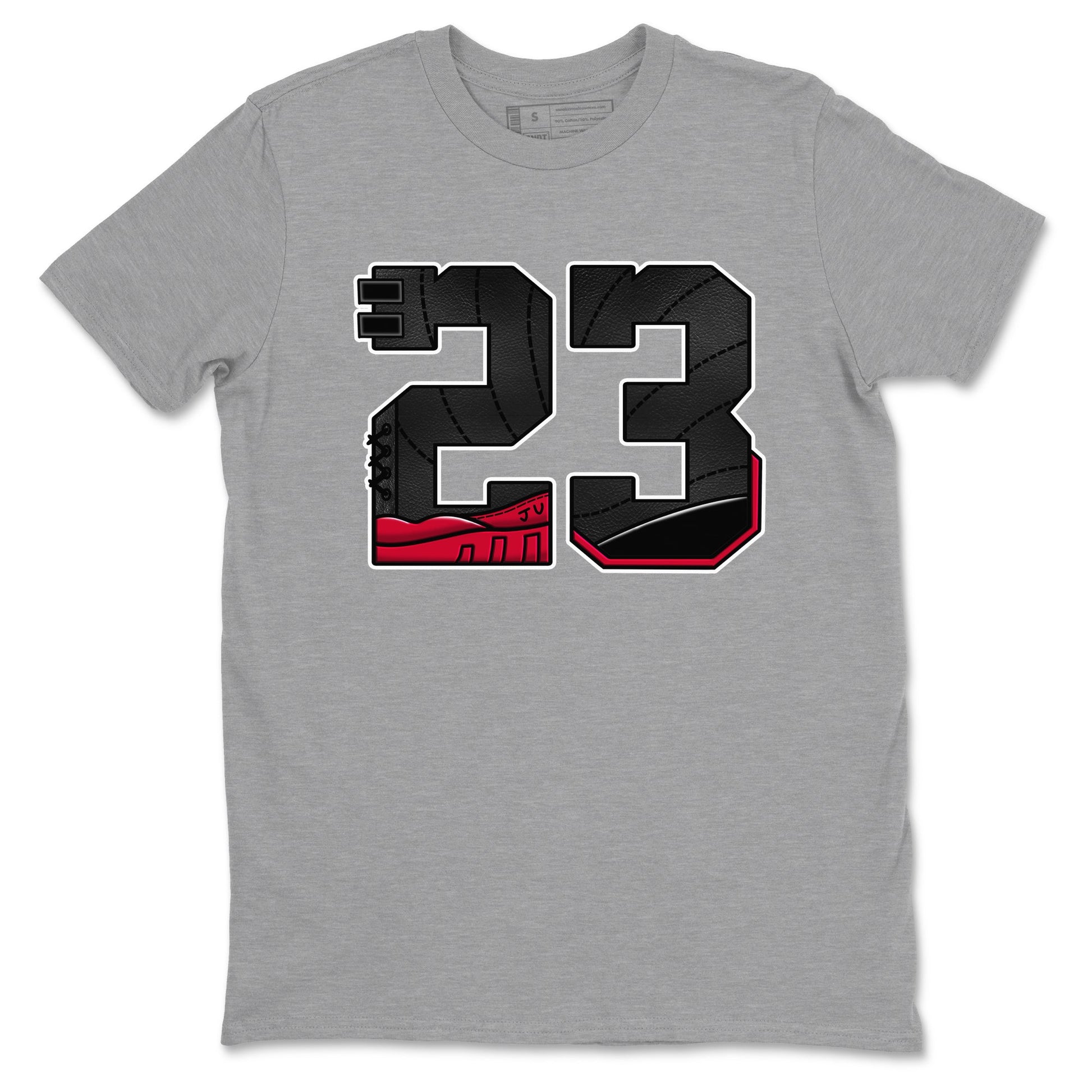 12s Flu Game shirts to match jordans 23 best t shirts to wear with jordans Air Jordan 12 Retro Flu Black and Varsity Red match shoes to clothes SNRT Sneaker Tees unisex cotton Heather Grey 2 shirts