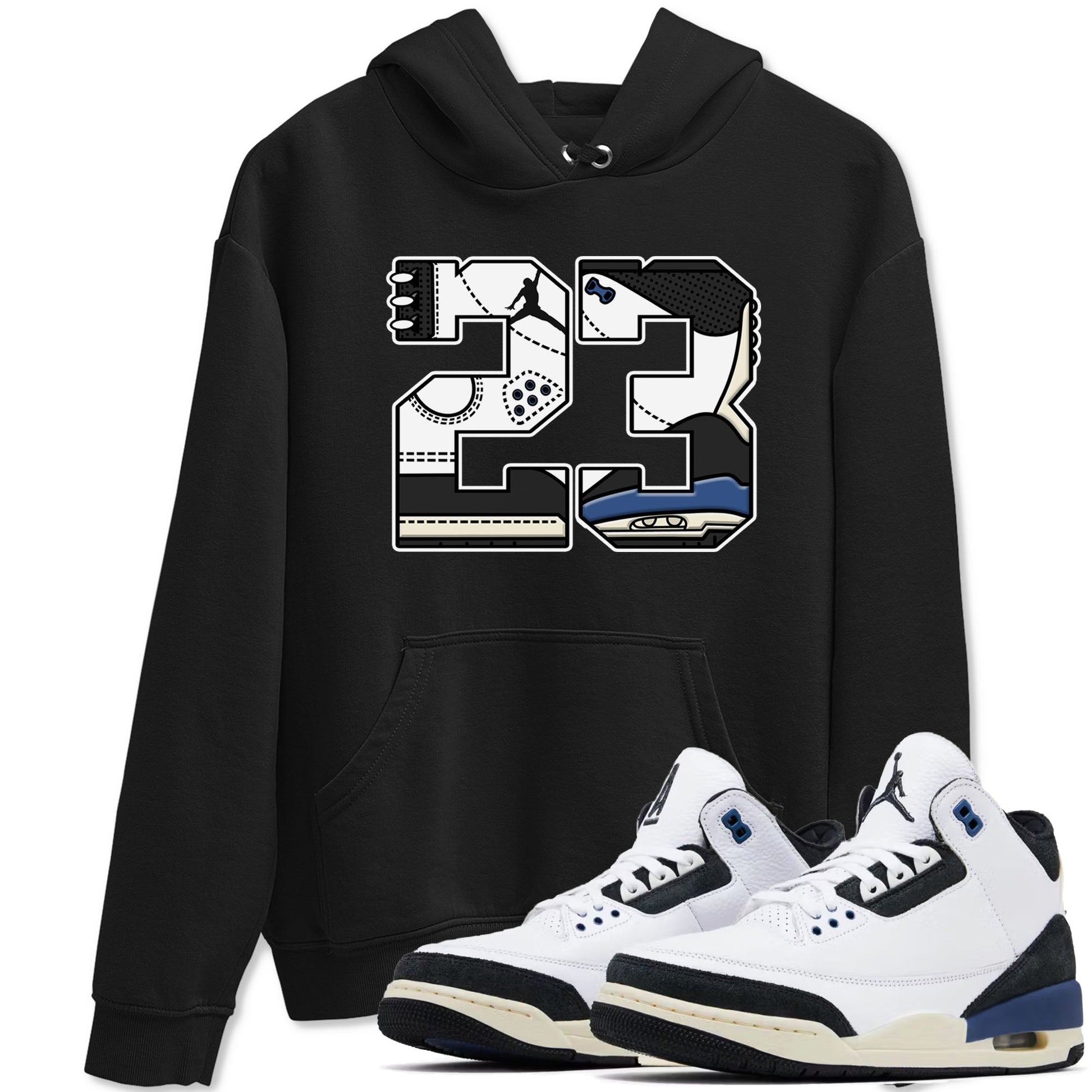 3s For The Love to match jordans 23 sneaker match tees A Ma Maniere x Air Jordan 3 Diffused Blue match shoes to clothes SNRT Sneaker Tees unisex cotton Black 1 shirts