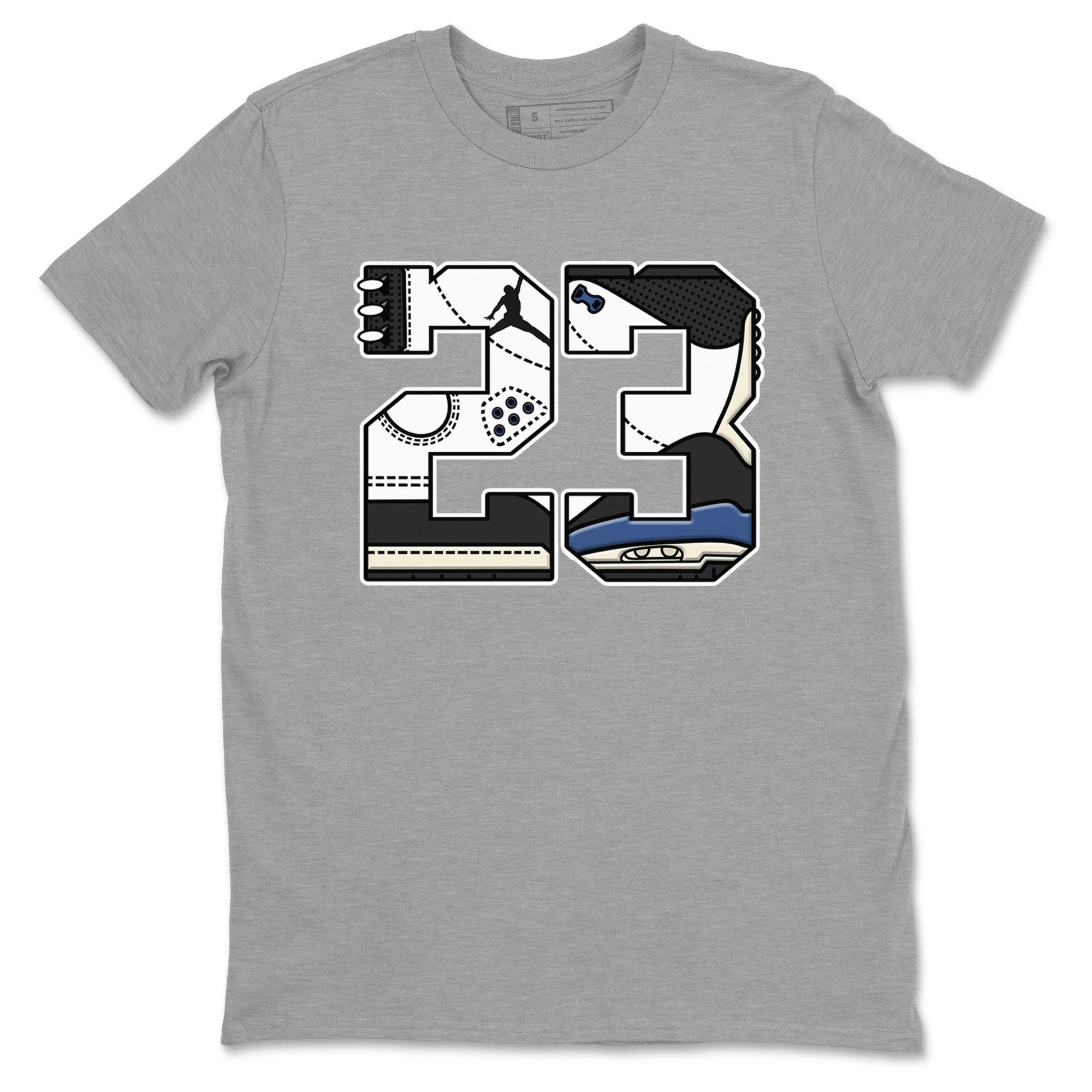 3s For The Love to match jordans 23 sneaker match tees A Ma Maniere x Air Jordan 3 Diffused Blue match shoes to clothes SNRT Sneaker Tees unisex cotton Heather Grey 2 shirts