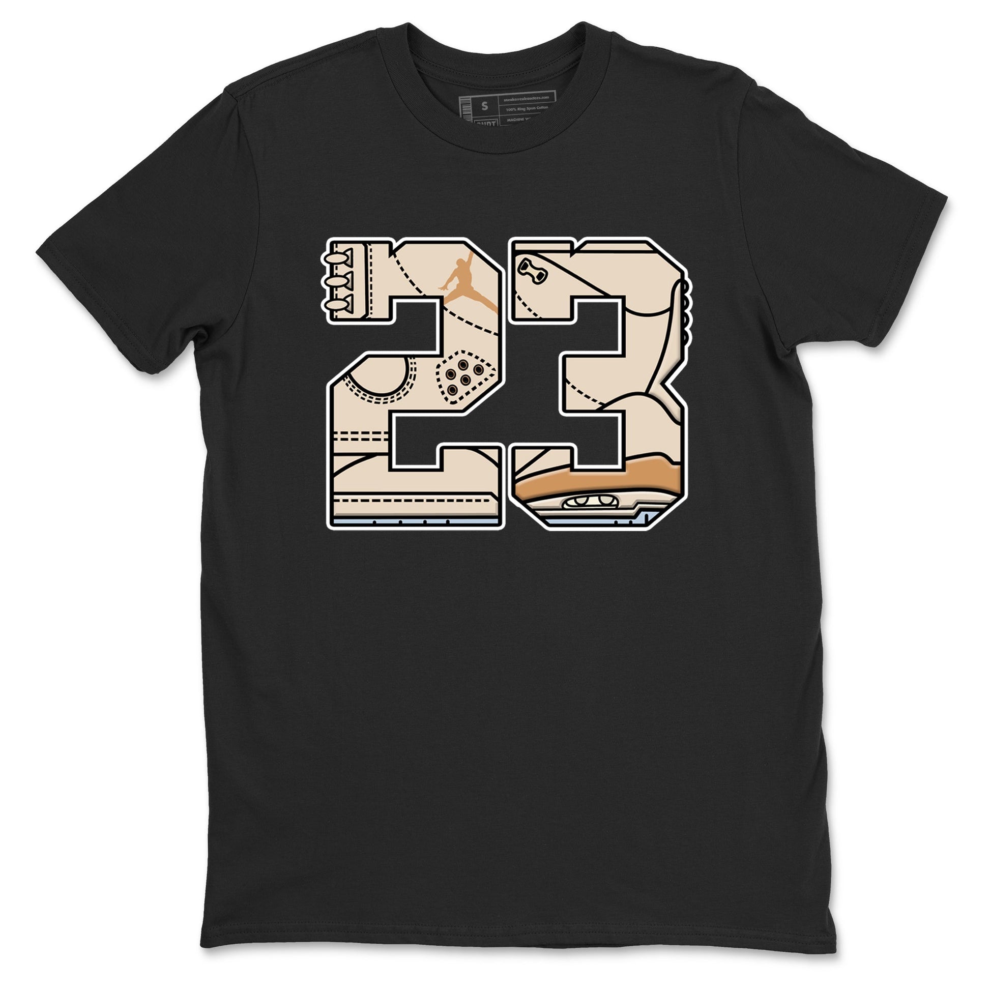 Sneaker match tees – Sneaker Tees To Match Air Jordan 3 Champagne and Oysters Shoes – 23 Tee Black 2