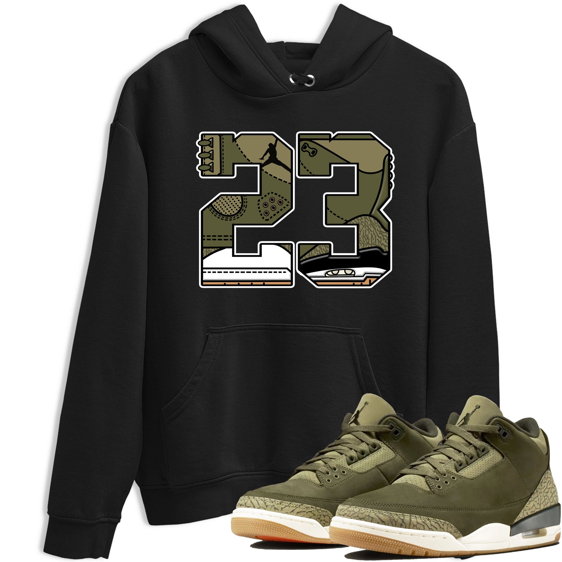 Sneaker Threads – Sneaker Threads To Match Air Jordan 3 Family Affair Shoes – 23 Tee Black 1