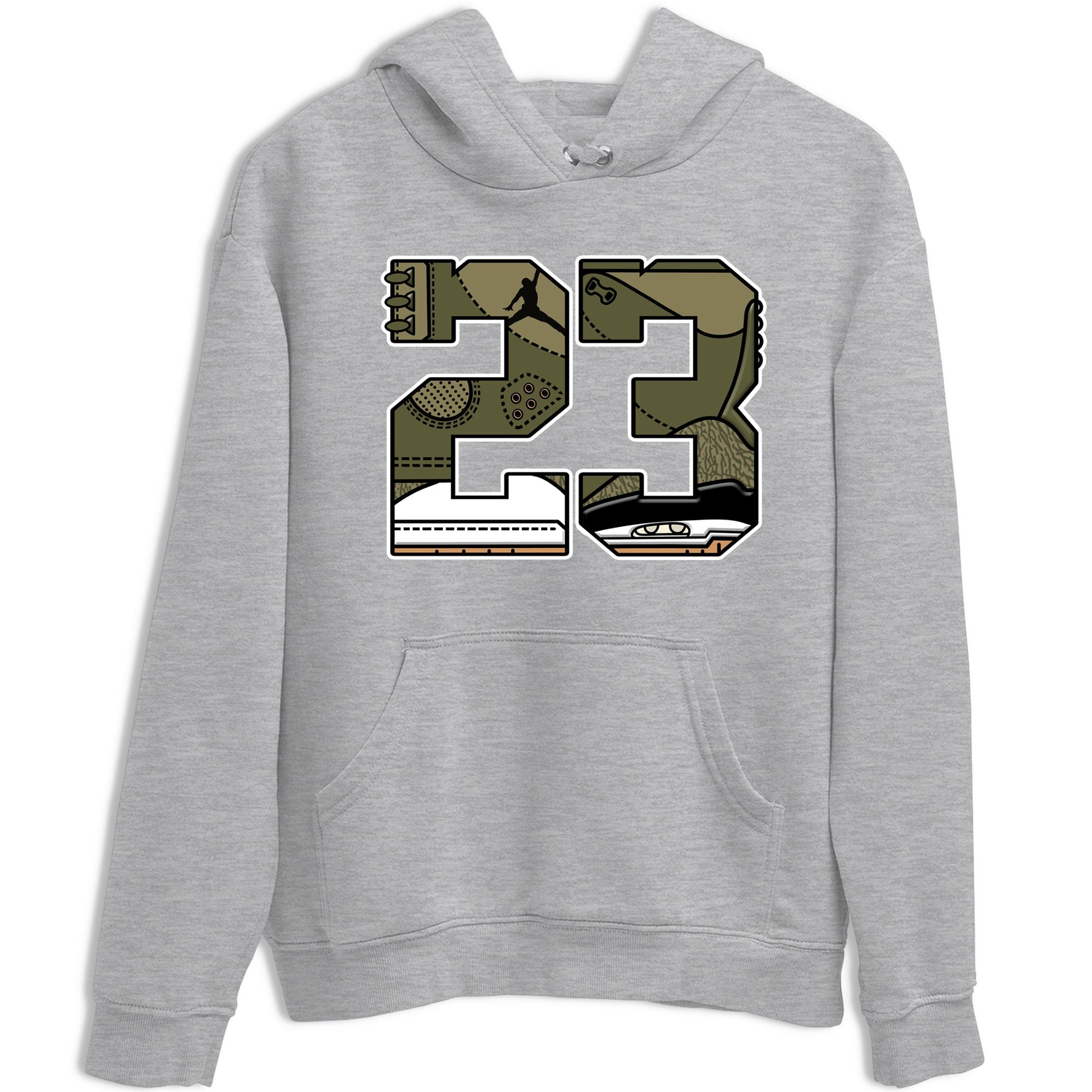 Sneaker Threads – Sneaker Threads To Match Air Jordan 3 Family Affair Shoes – 23 Tee Heather Grey 2