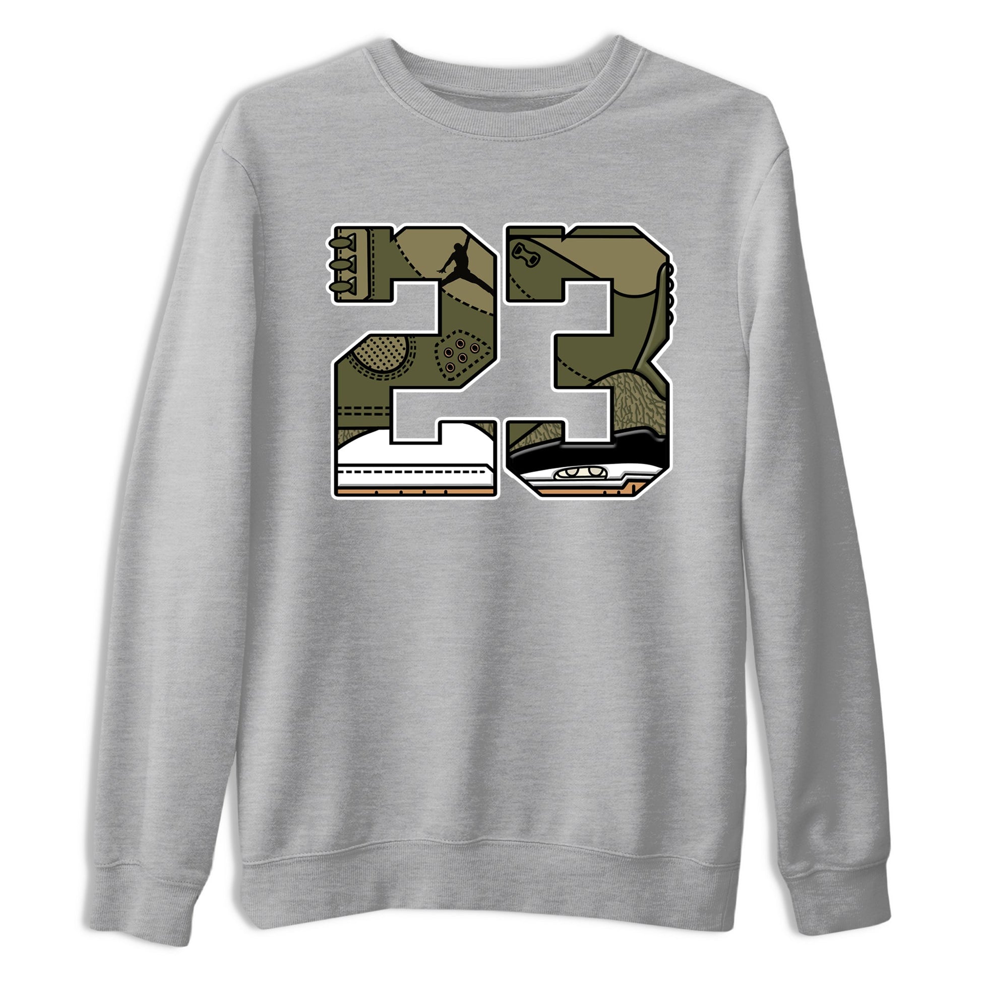 Sneaker Threads – Sneaker Threads To Match Air Jordan 3 Family Affair Shoes – 23 Tee Heather Grey 2