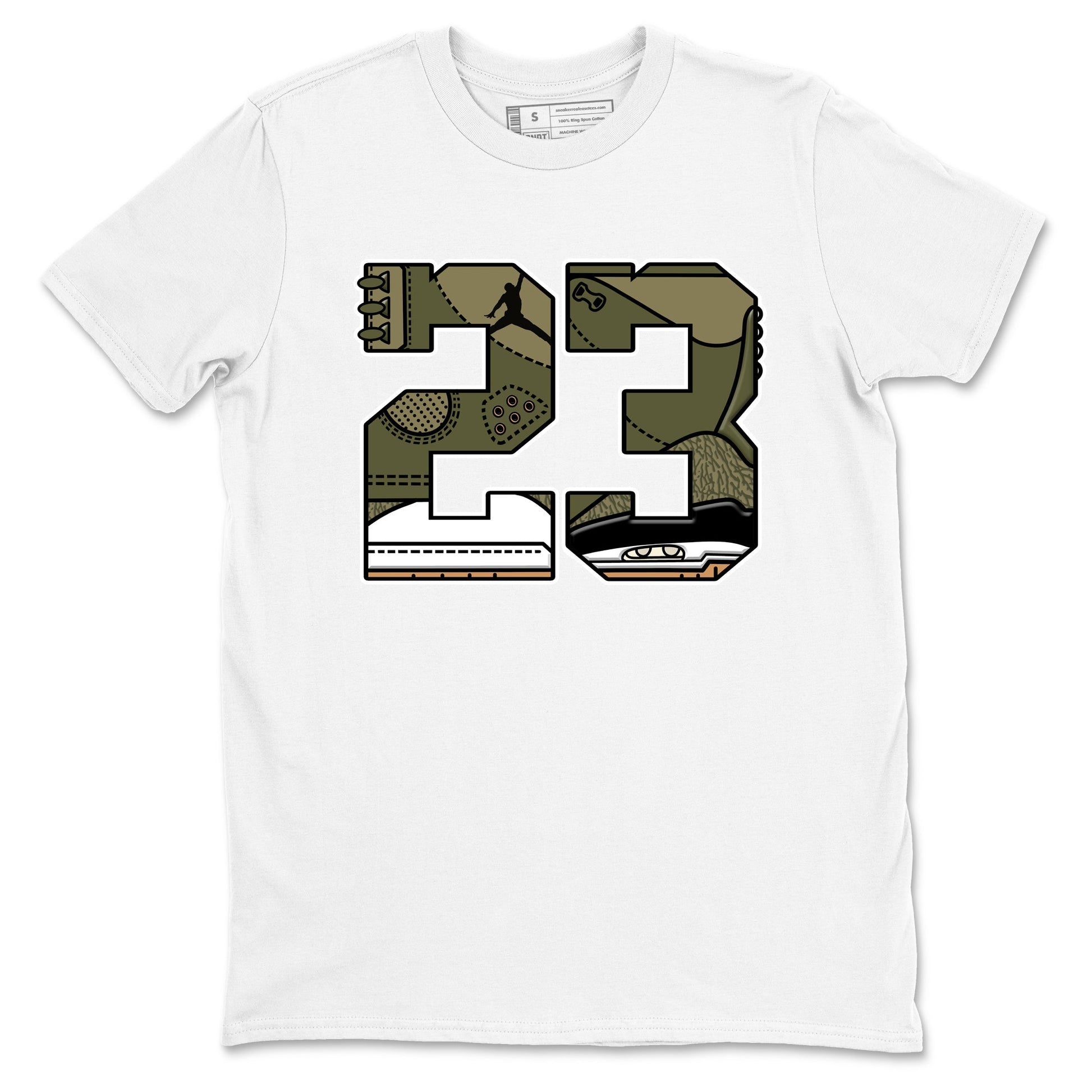 Sneaker Threads – Sneaker Threads To Match Air Jordan 3 Family Affair Shoes – 23 Tee White 2