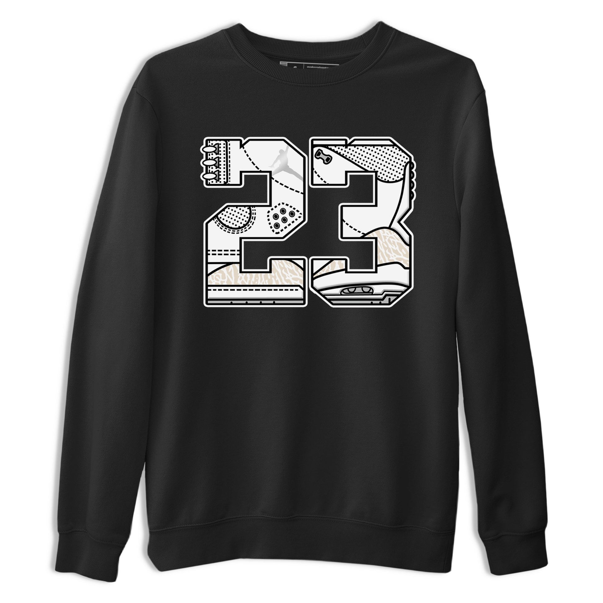 23 sneaker match t-shirt styled to complete your fit with the Air Jordan 3 Pure Money sneakers, shown in Black 2.