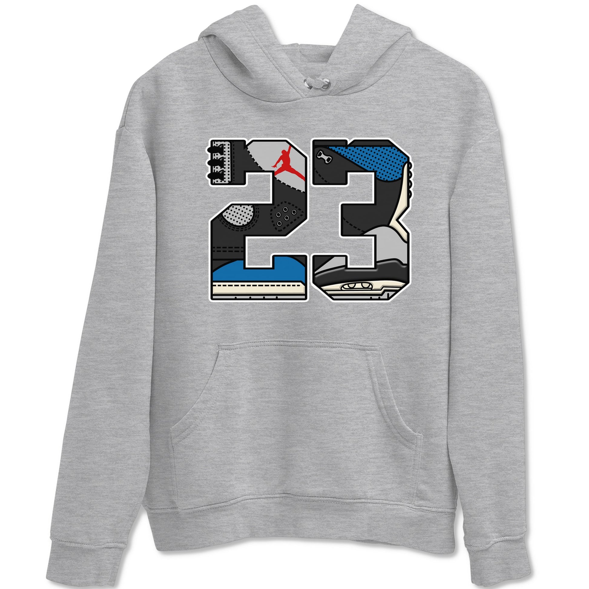 23 sneaker match t-shirt styled to complete your fit with the Air Jordan 3 Rare Air sneakers, shown in Heather Grey 2.