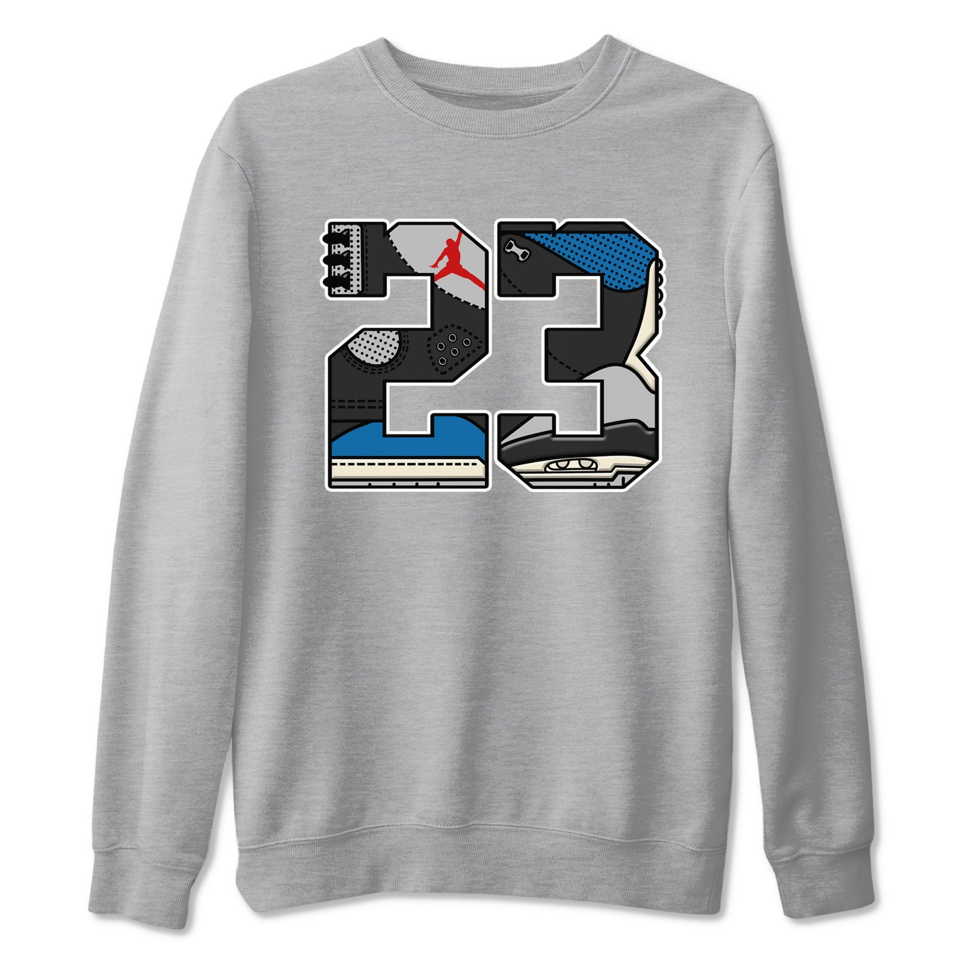 23 sneaker match t-shirt styled to complete your fit with the Air Jordan 3 Rare Air sneakers, shown in Heather Grey 2.