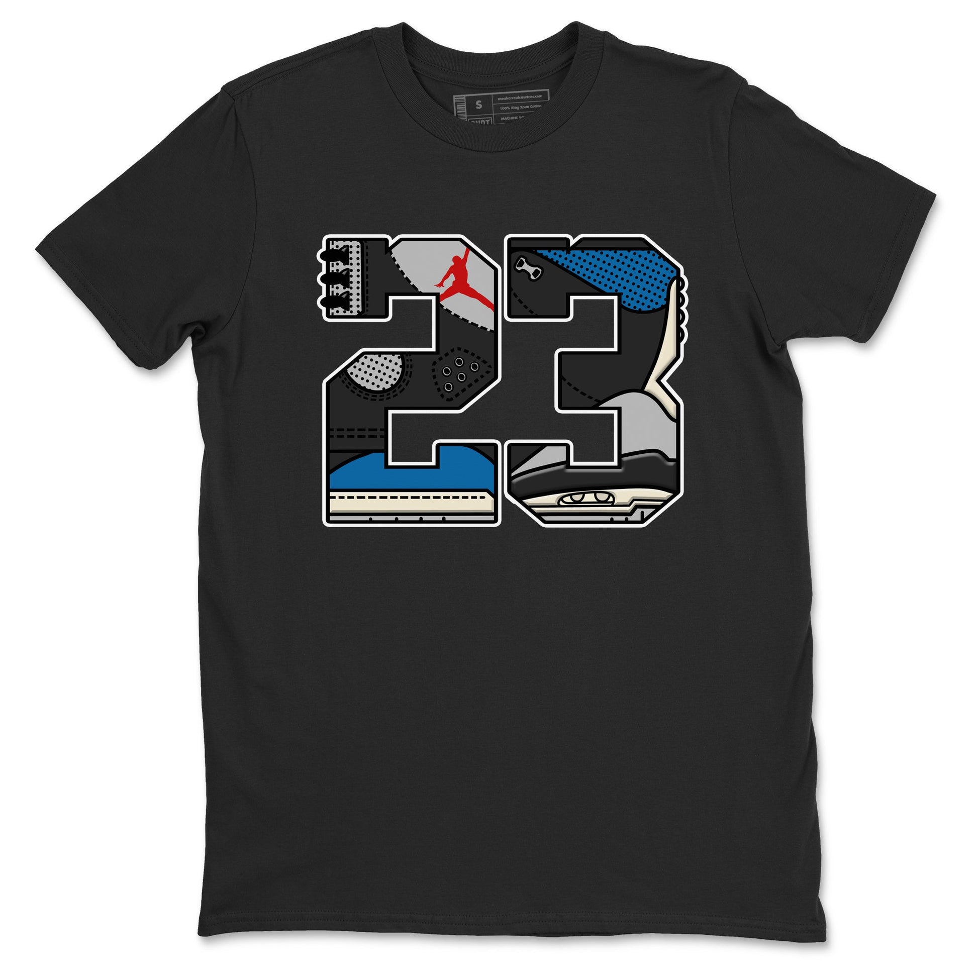 23 sneaker match t-shirt styled to complete your fit with the Air Jordan 3 Rare Air sneakers, shown in Black 2.