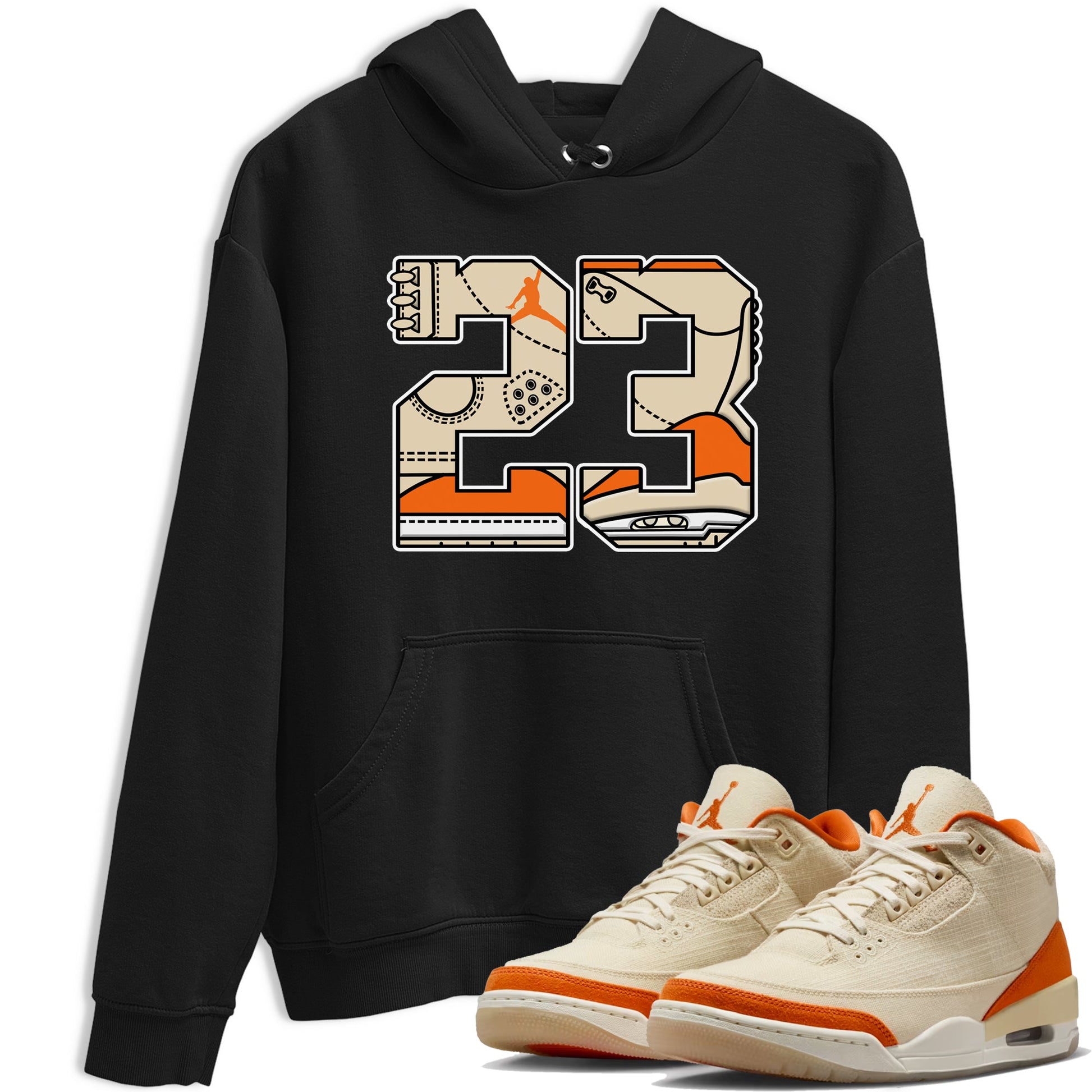23 sneaker match t-shirt styled to complete your fit with the Air Jordan 3 Starfish sneakers, shown in Black 1.