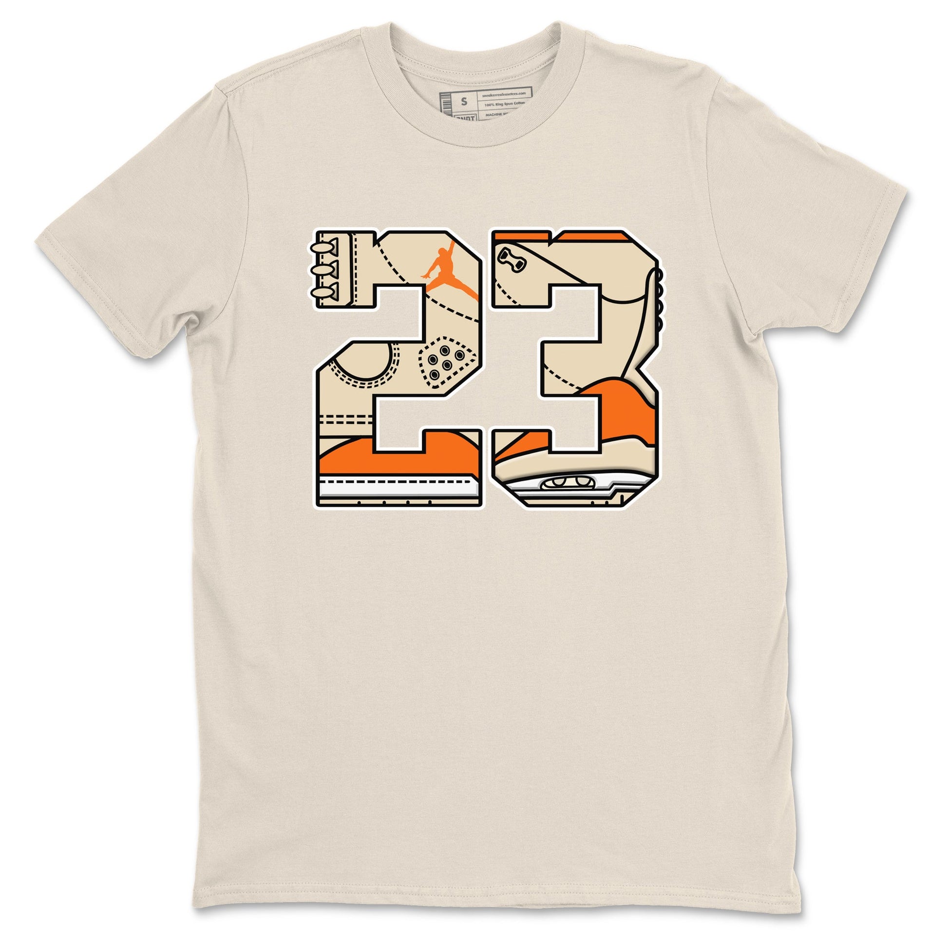 23 sneaker match t-shirt styled to complete your fit with the Air Jordan 3 Starfish sneakers, shown in Natural 2.