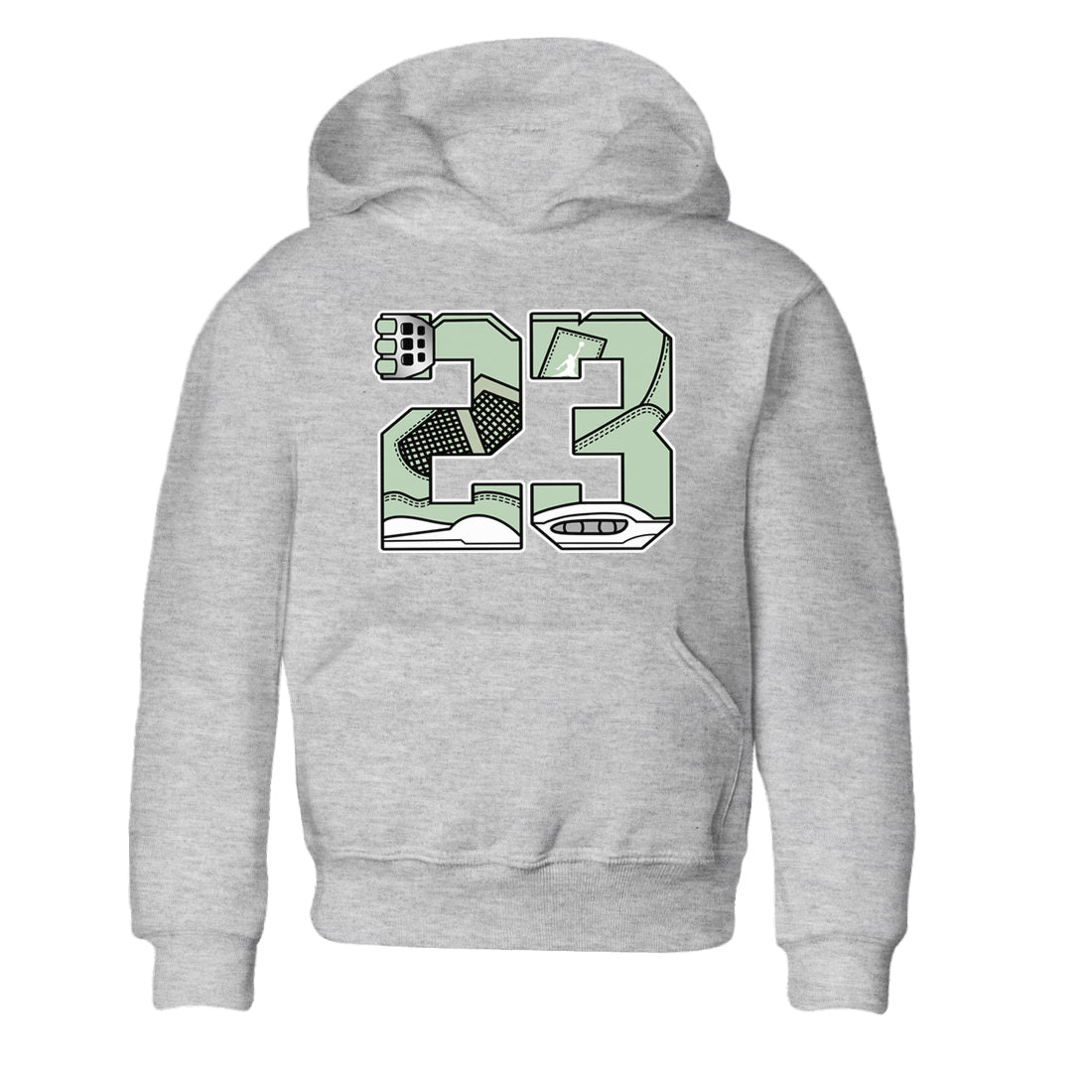 4s Abundance shirts to match jordans 23 sneaker match tees Air Jordan 4 Seafoam match shoes to clothes SNRT Sneaker Tees Youth Baby Heather Grey 2 tee