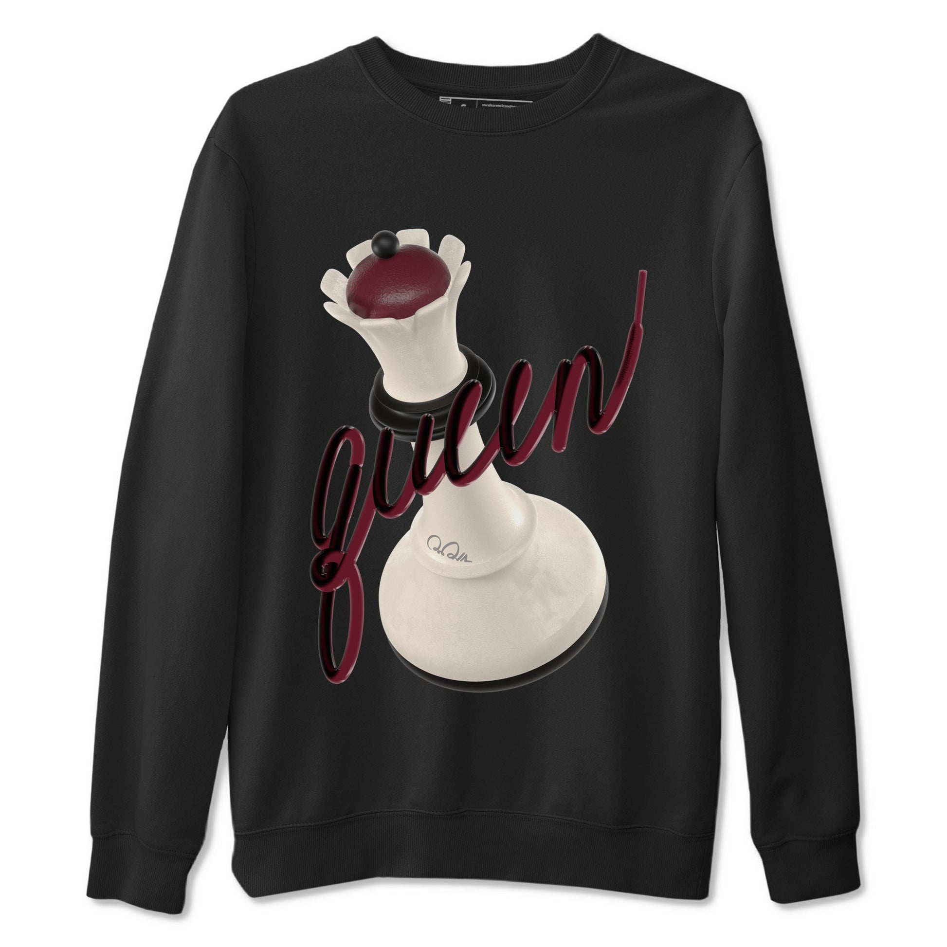 4s A Ma Maniere x Fossil Stone shirts to match jordans 3D Queen sneaker match tees Air Jordan 4 A Ma Maniere x Fossil Stone match shoes to clothes SNRT Sneaker Tees unisex cotton Black 2 shirts