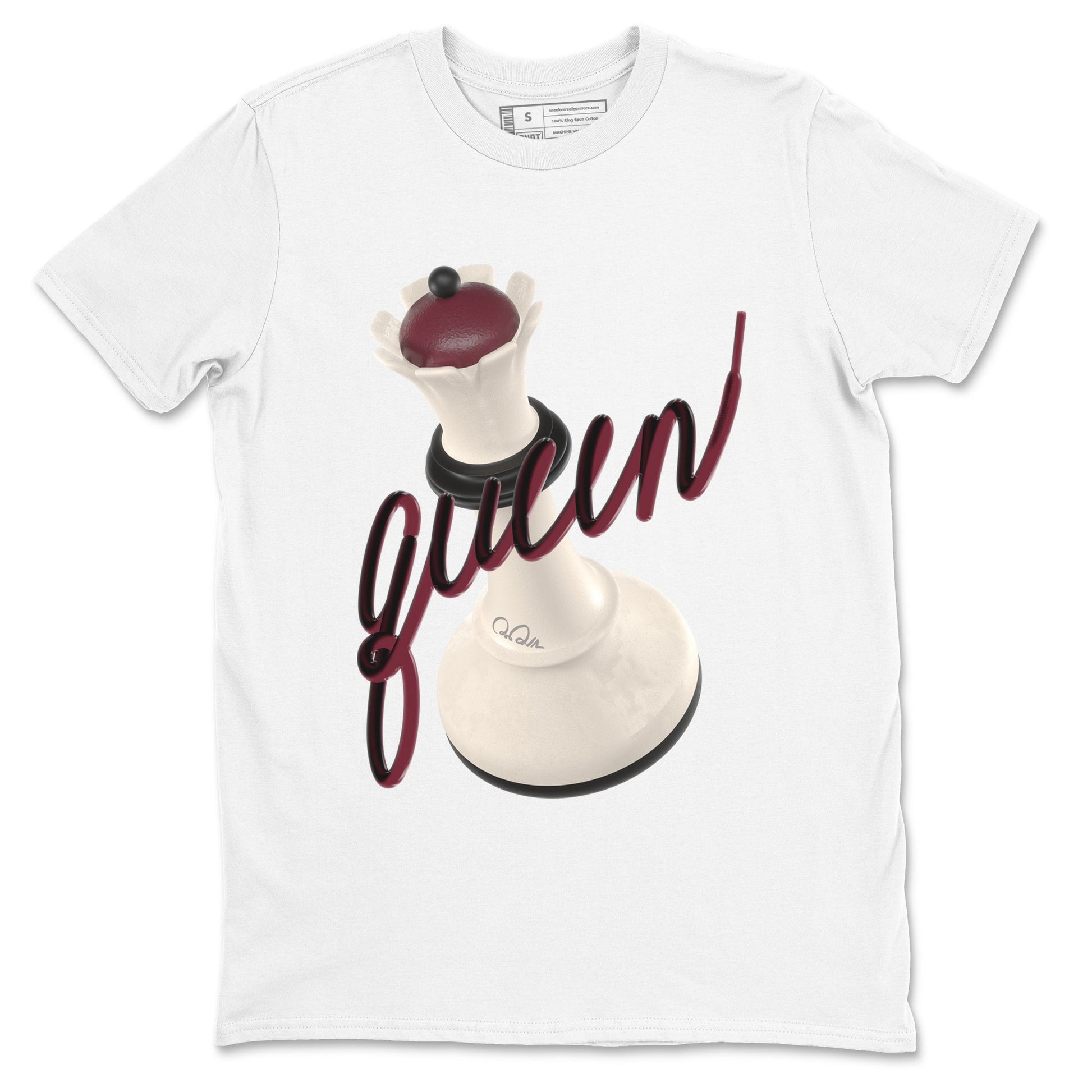 4s A Ma Maniere x Fossil Stone shirts to match jordans 3D Queen sneaker match tees Air Jordan 4 A Ma Maniere x Fossil Stone match shoes to clothes SNRT Sneaker Tees unisex cotton White 2 shirts