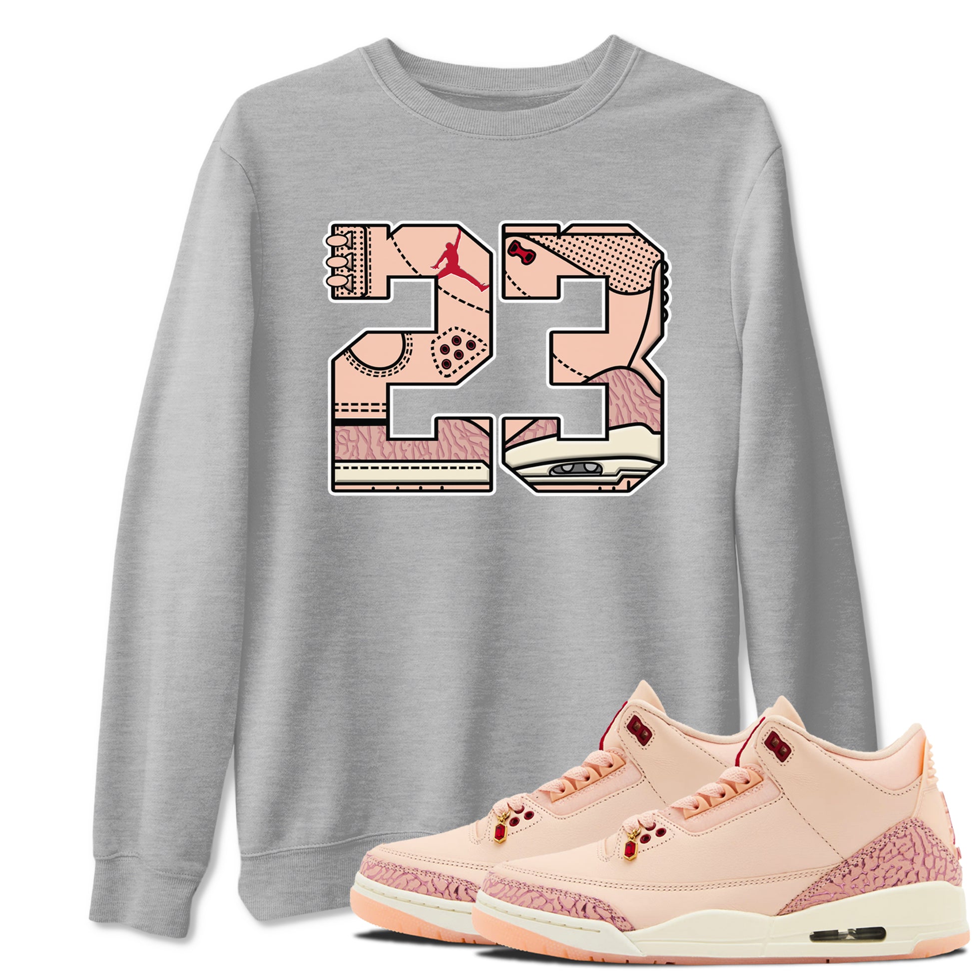 23 SNRT Sneaker Tees - Air Jordan 3 Valentines Day - SNRT Sneaker T-shirts