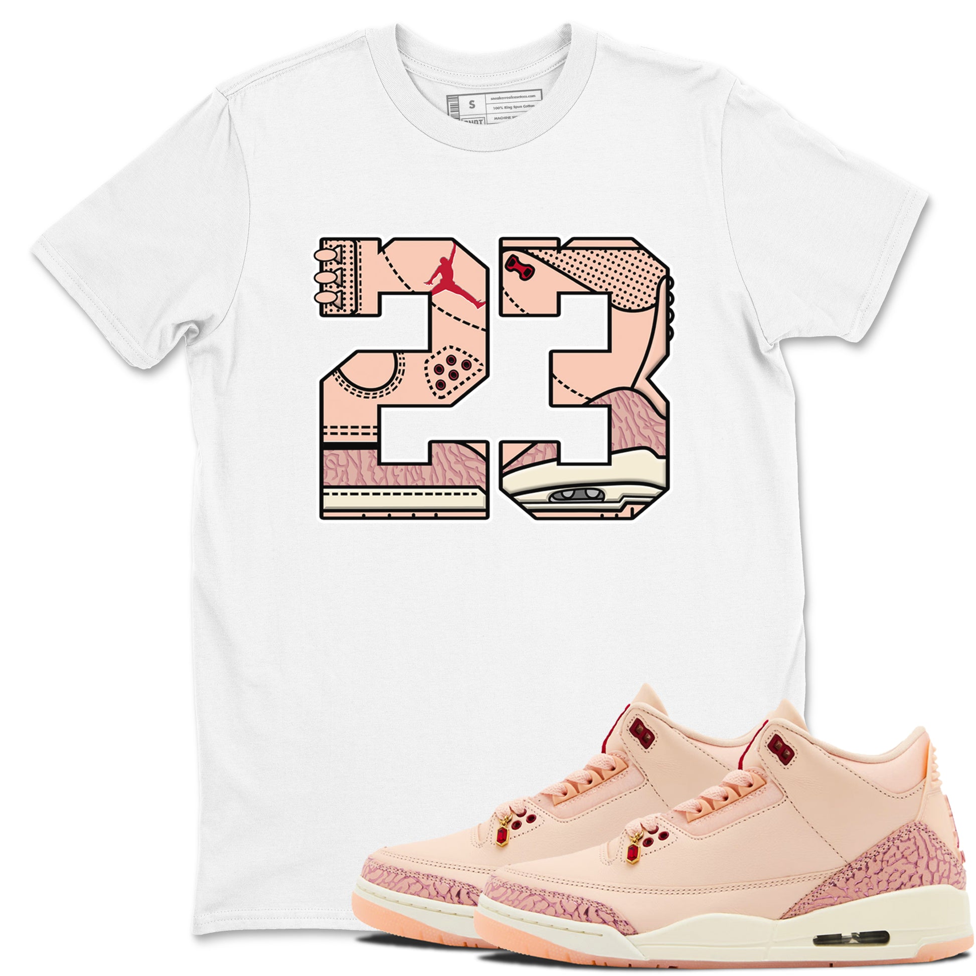 23 SNRT Sneaker Tees - Air Jordan 3 Valentines Day - SNRT Sneaker T-shirts