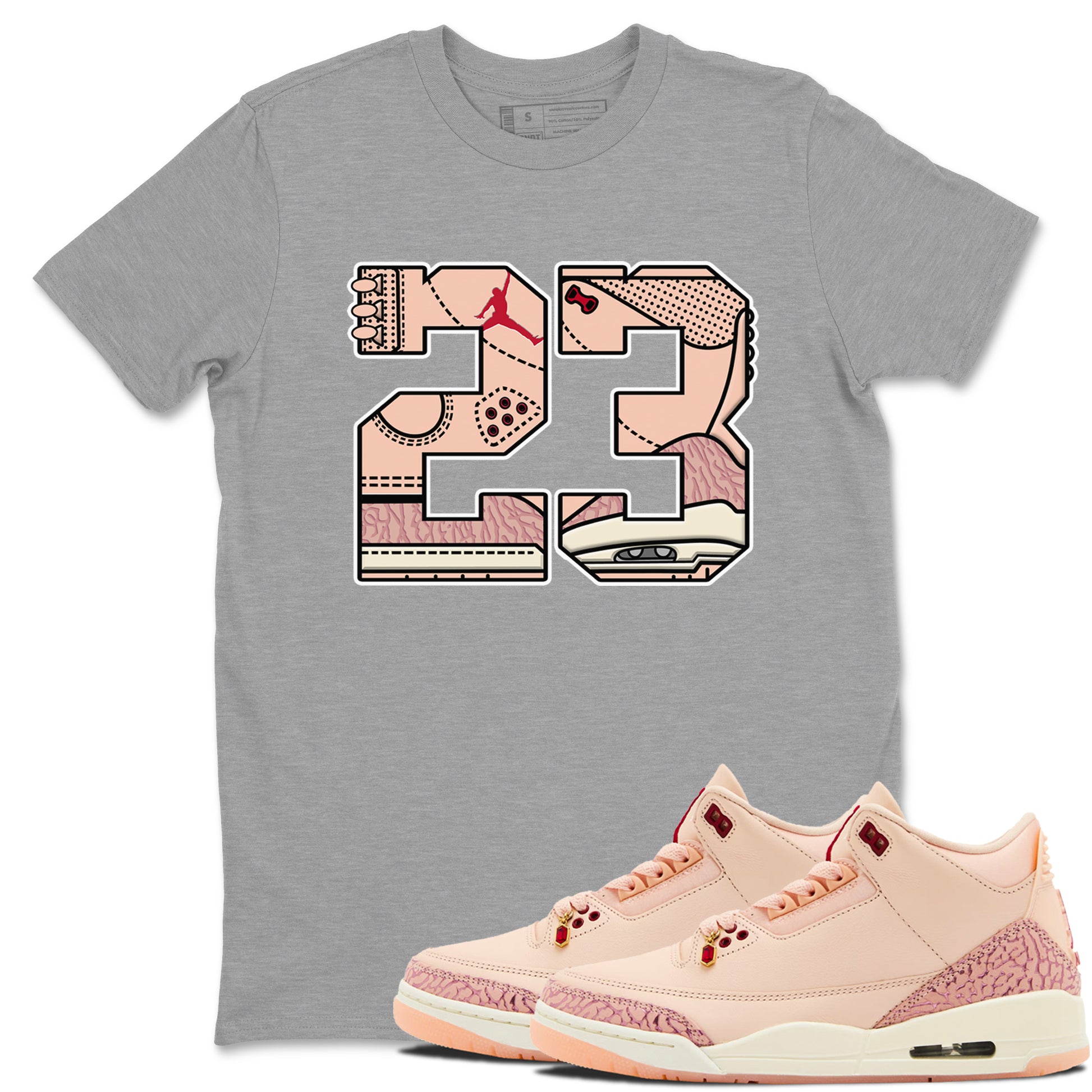 23 SNRT Sneaker Tees - Air Jordan 3 Valentines Day - SNRT Sneaker T-shirts