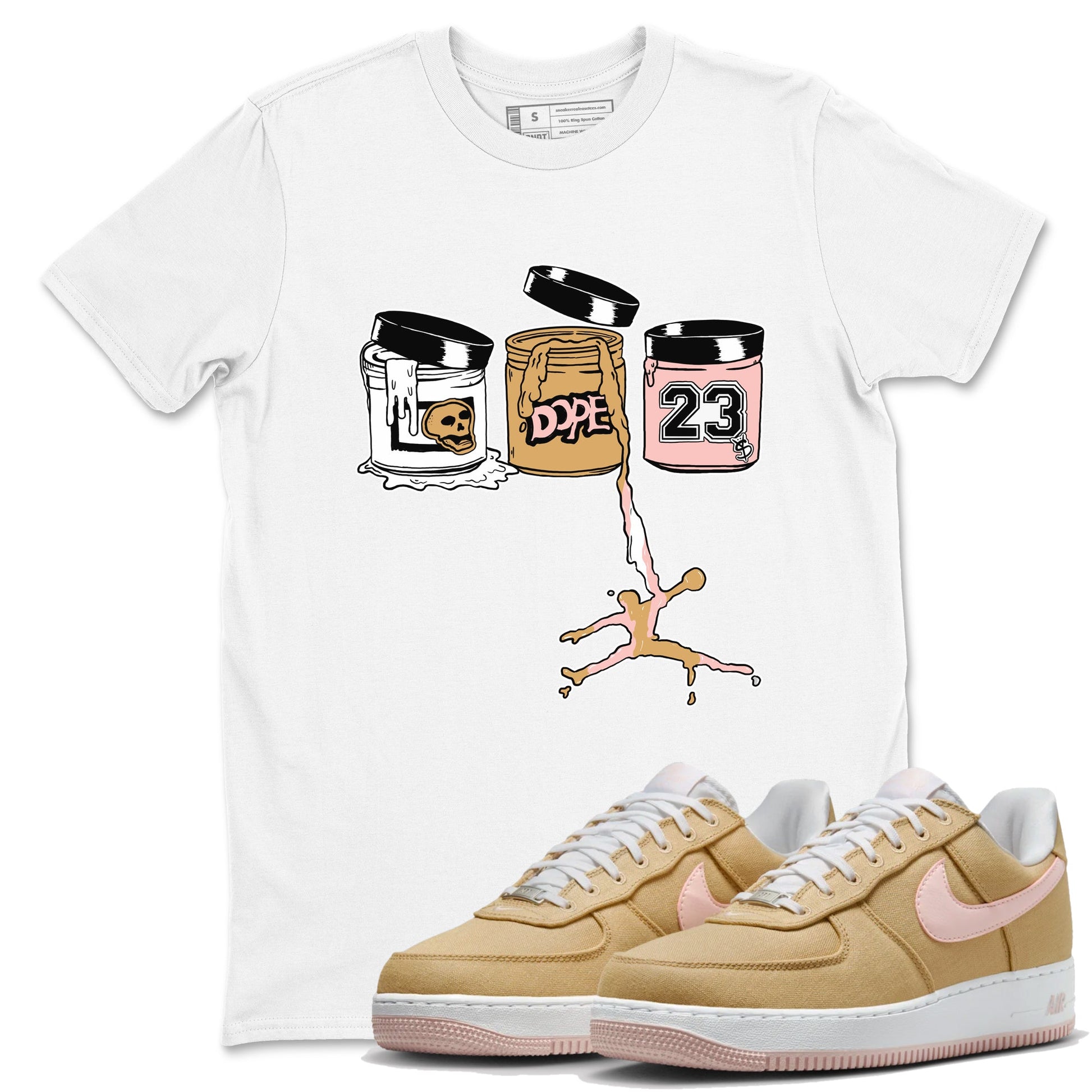 AF1 Linen shirts to match jordans Jordan Paint sneaker match tees Air Force 1 Linen match shoes to clothes SNRT Sneaker Tees unisex cotton White 1 shirts