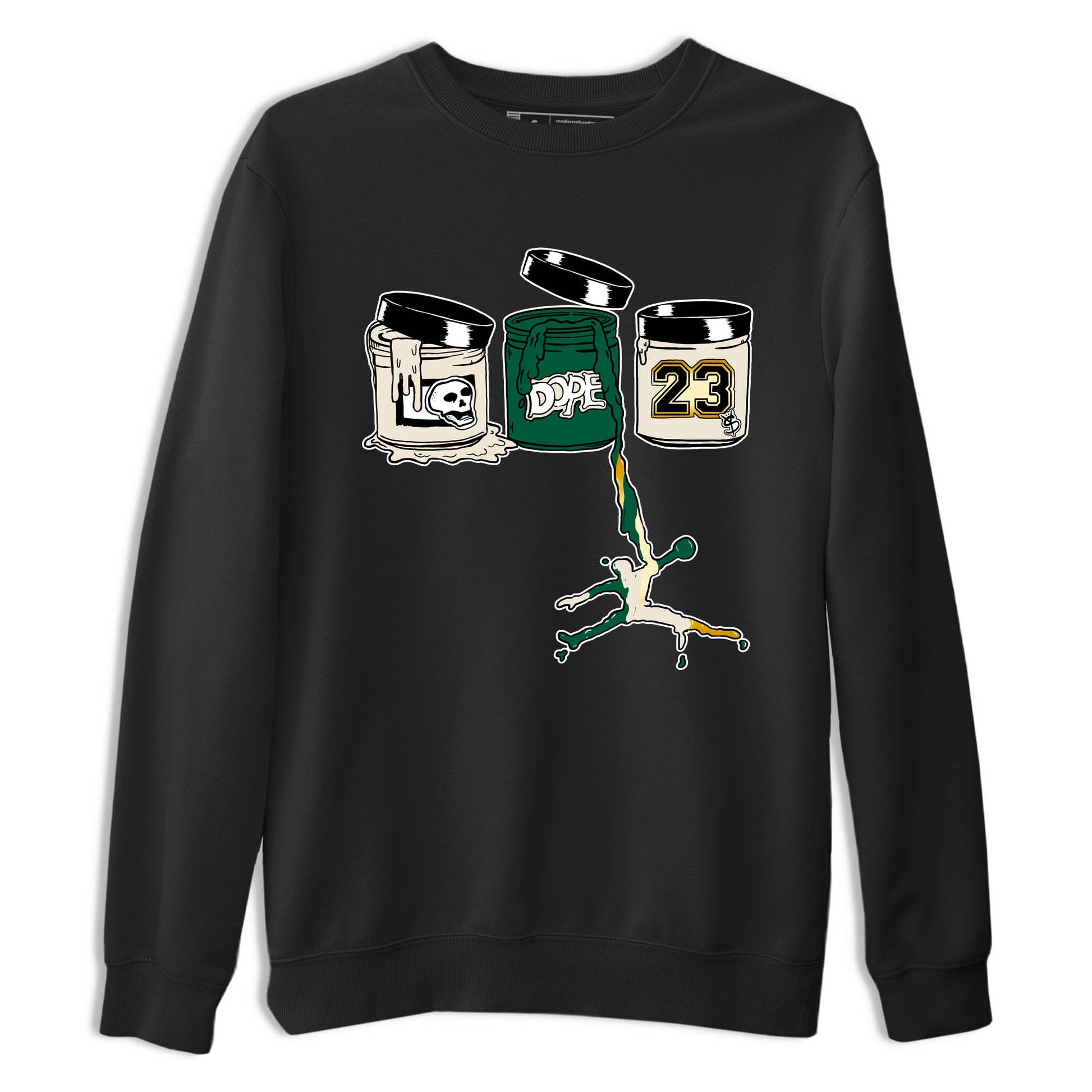 Sneaker Threads – Sneaker Tees To Match Air Jordan 1 Pro Green – Jordan Paint Graphic Tee Black 2. Perfect for Jordan releases 2025 colorways.