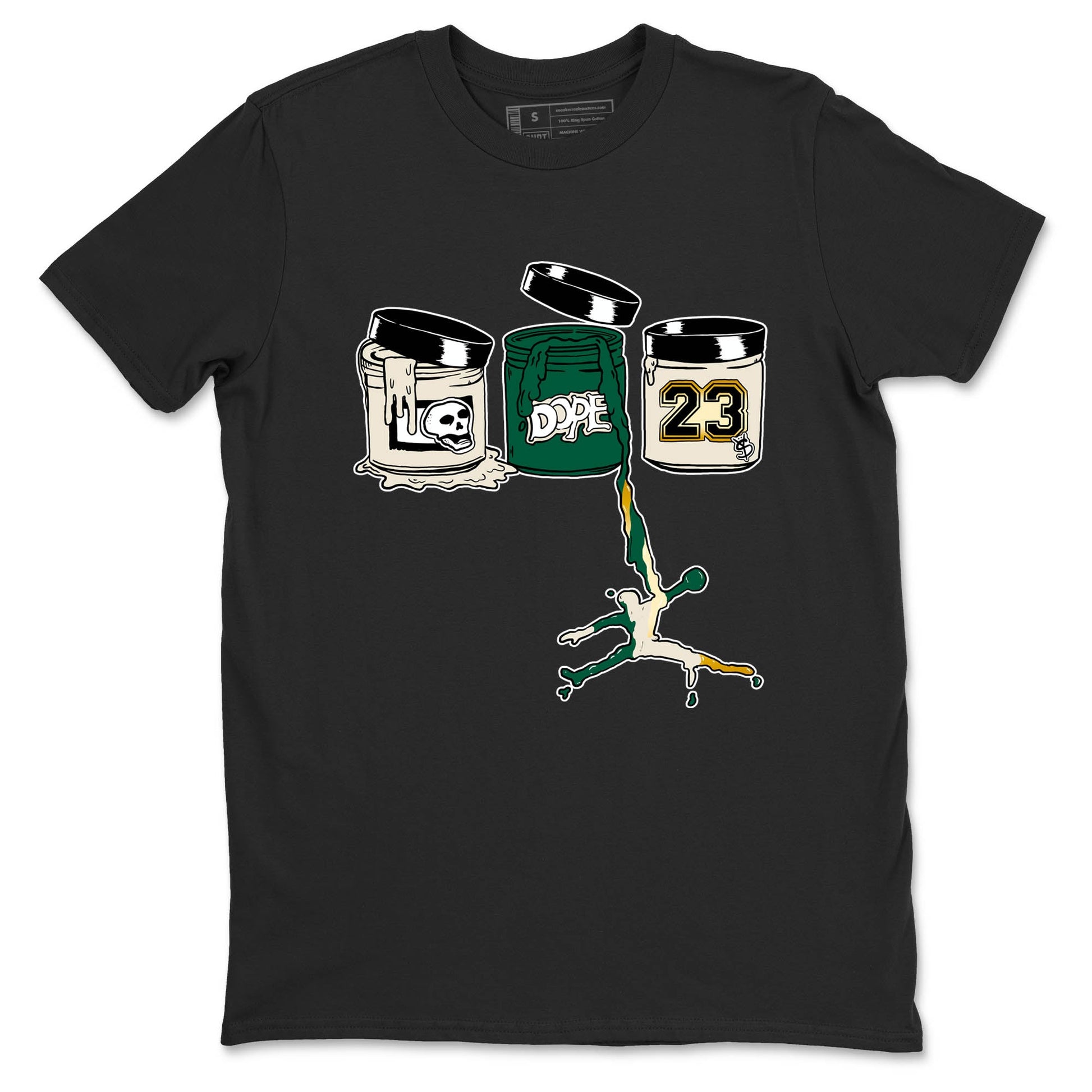 Sneaker Threads – Sneaker Tees To Match Air Jordan 1 Pro Green – Jordan Paint Graphic Tee Black 2. Perfect for Jordan releases 2025 colorways.