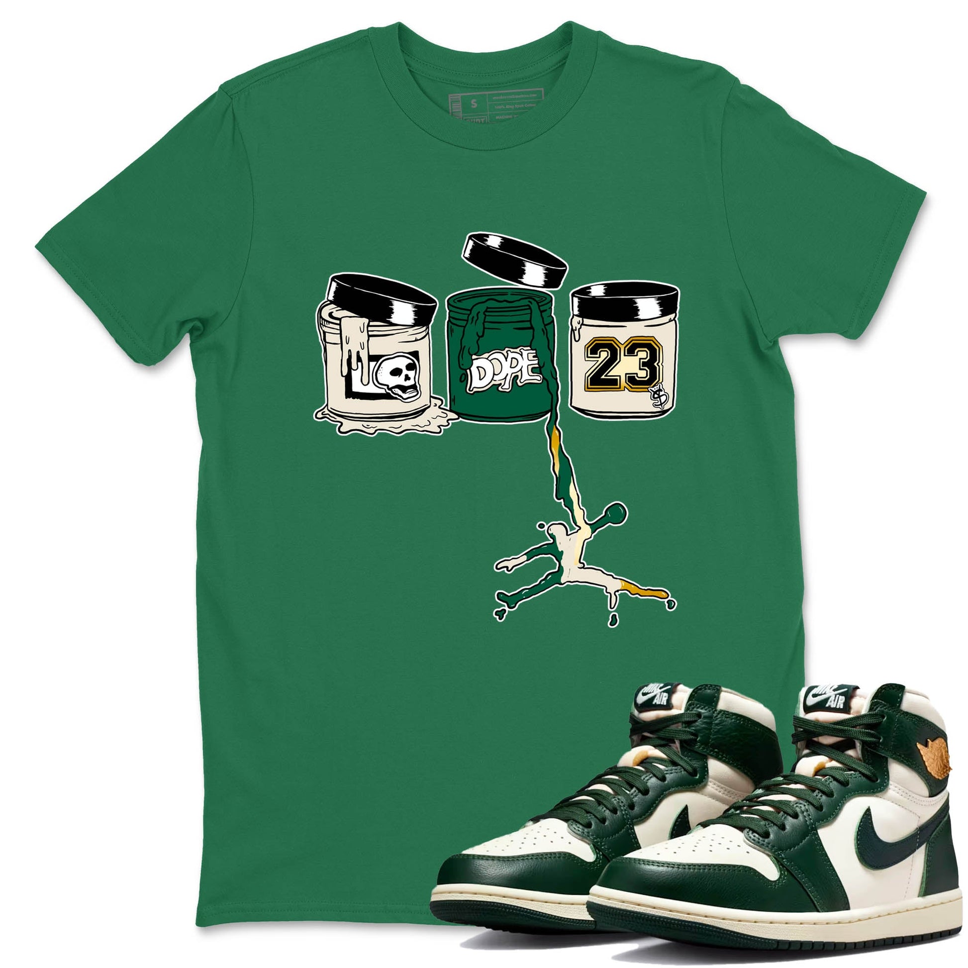 Sneaker Threads – Sneaker Tees To Match Air Jordan 1 Pro Green – Jordan Paint Graphic Tee Kelly Green 1. Perfect for Jordan releases 2025 colorways.