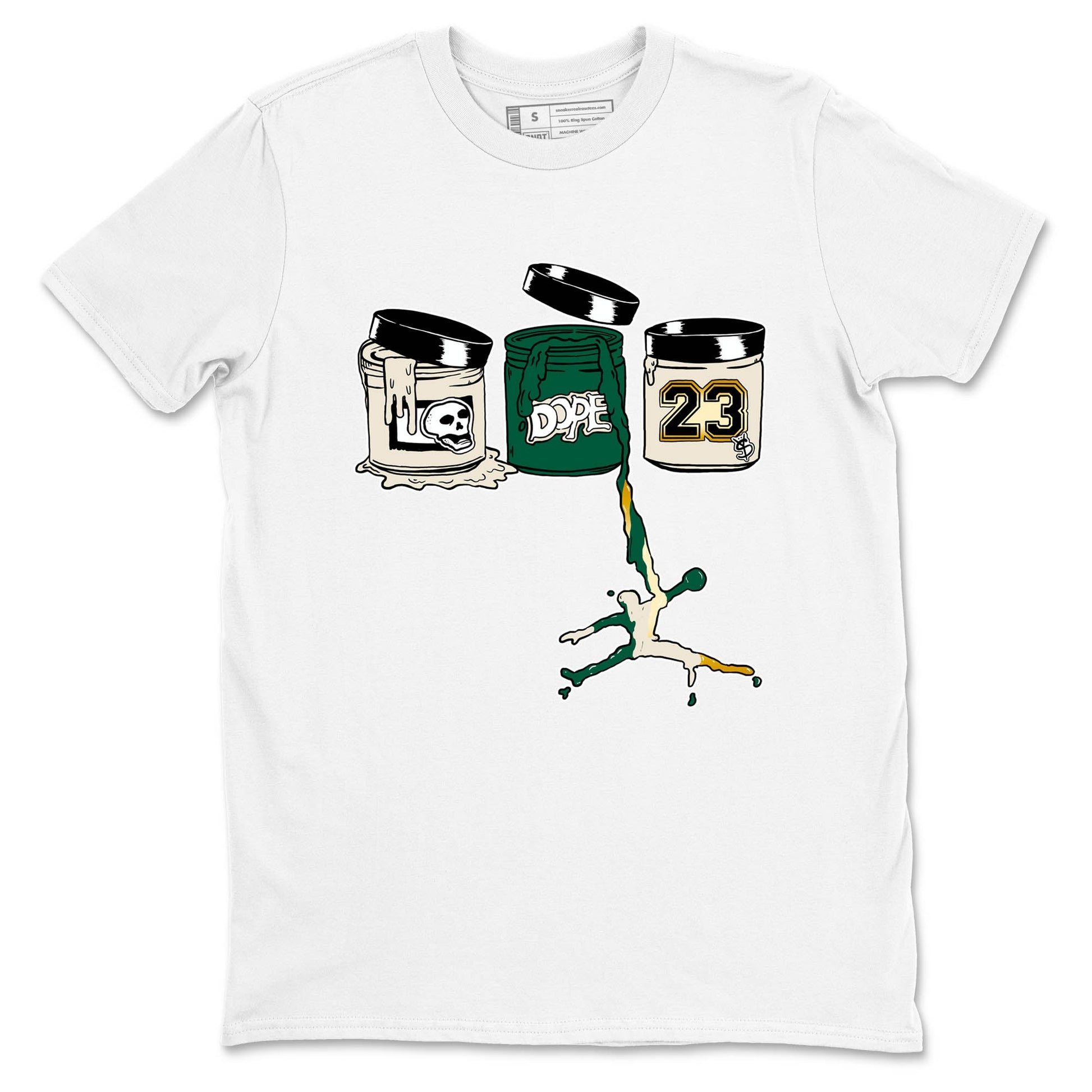 Sneaker Threads – Sneaker Tees To Match Air Jordan 1 Pro Green – Jordan Paint Graphic Tee White 2. Perfect for Jordan releases 2025 colorways.