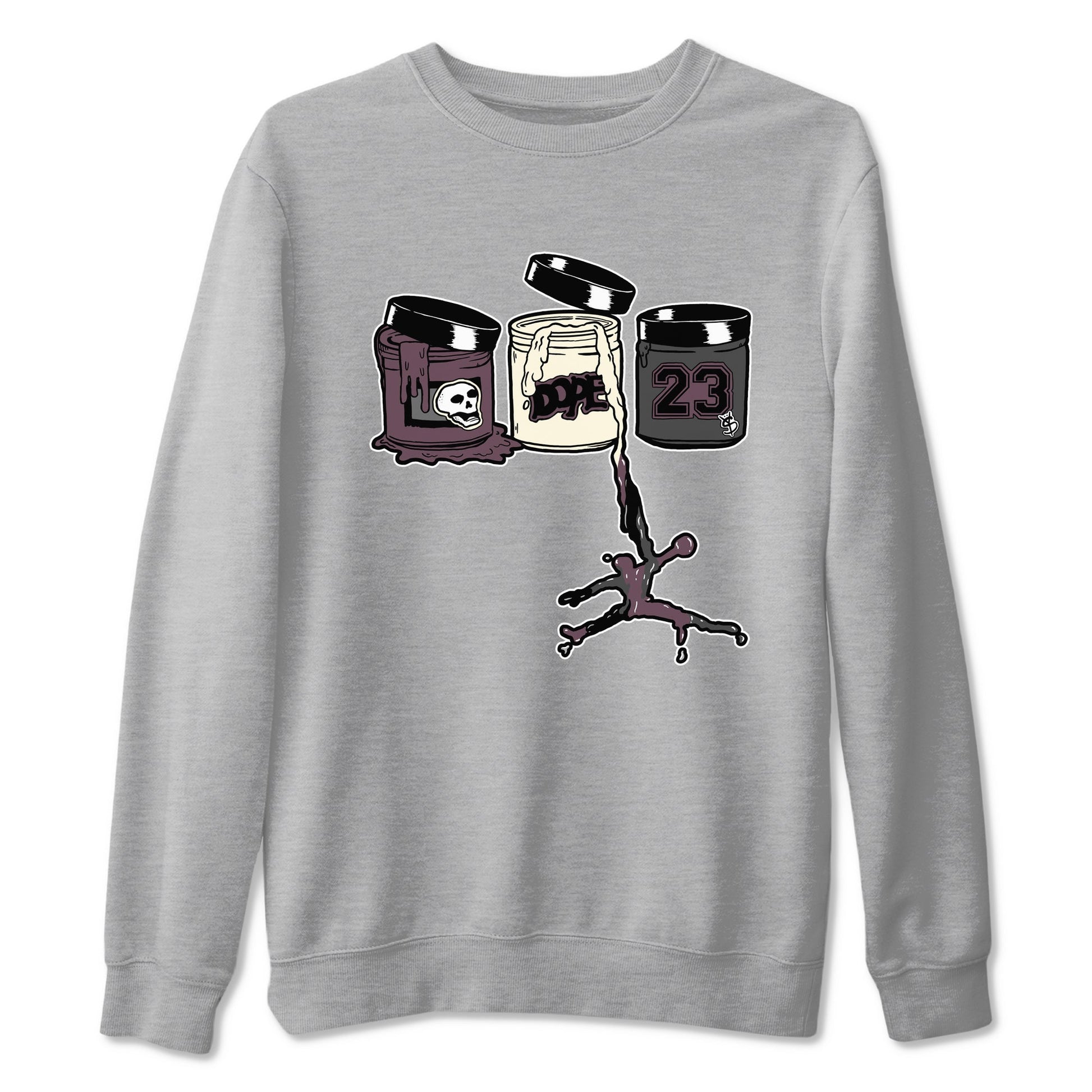 3s A Ma Maniere x Black Shirts To Match Jordans Jordan Paint sneaker match tees Air Jordan 3 A Ma Maniere x Black And Flat Pewter T-Shirt SNRT Sneake Sneaker Release Tees unisex cotton Heather Grey 2 crew neck shirts