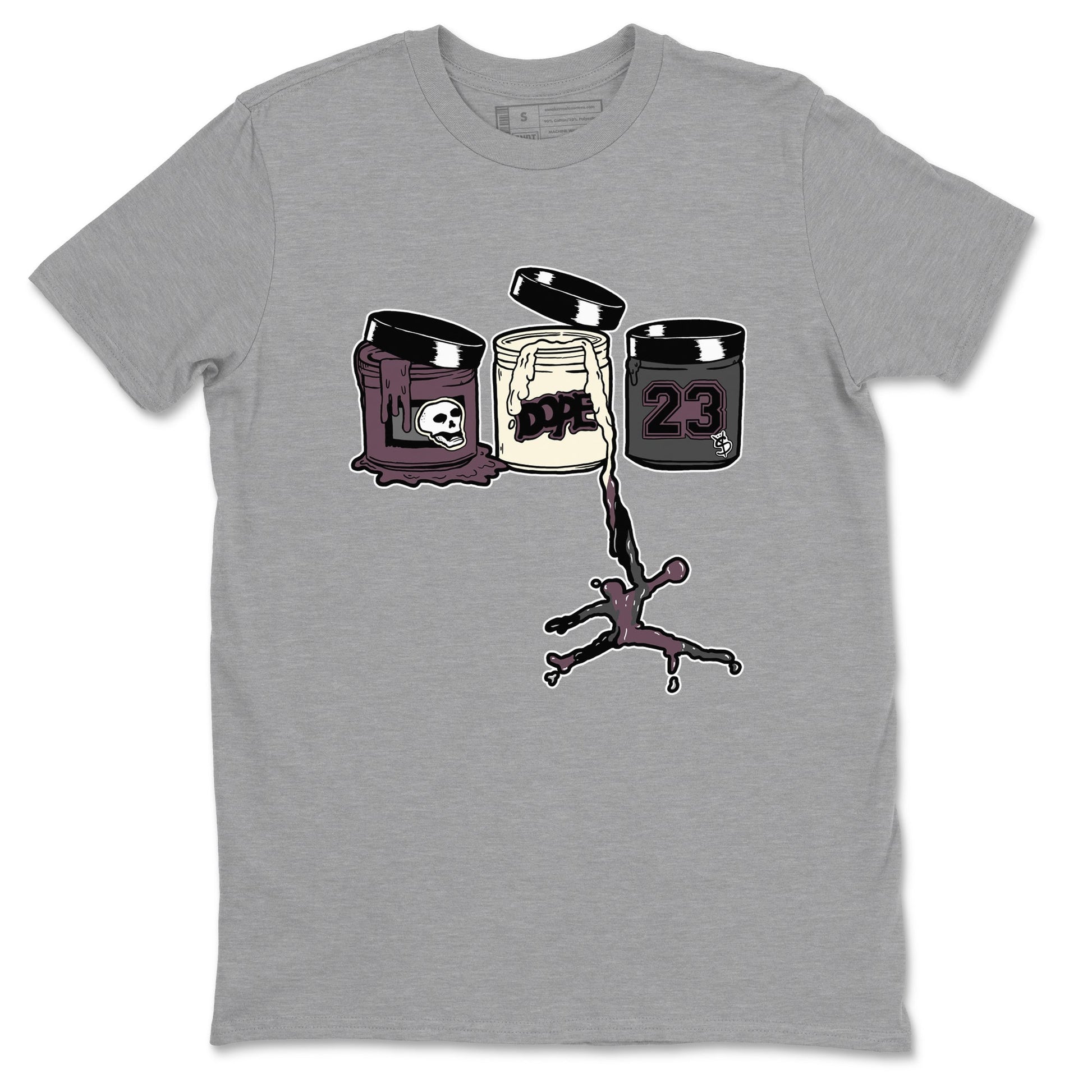 3s A Ma Maniere x Black Shirts To Match Jordans Jordan Paint sneaker match tees Air Jordan 3 A Ma Maniere x Black And Flat Pewter T-Shirt SNRT Sneake Sneaker Release Tees unisex cotton Heather Grey 2 crew neck shirts
