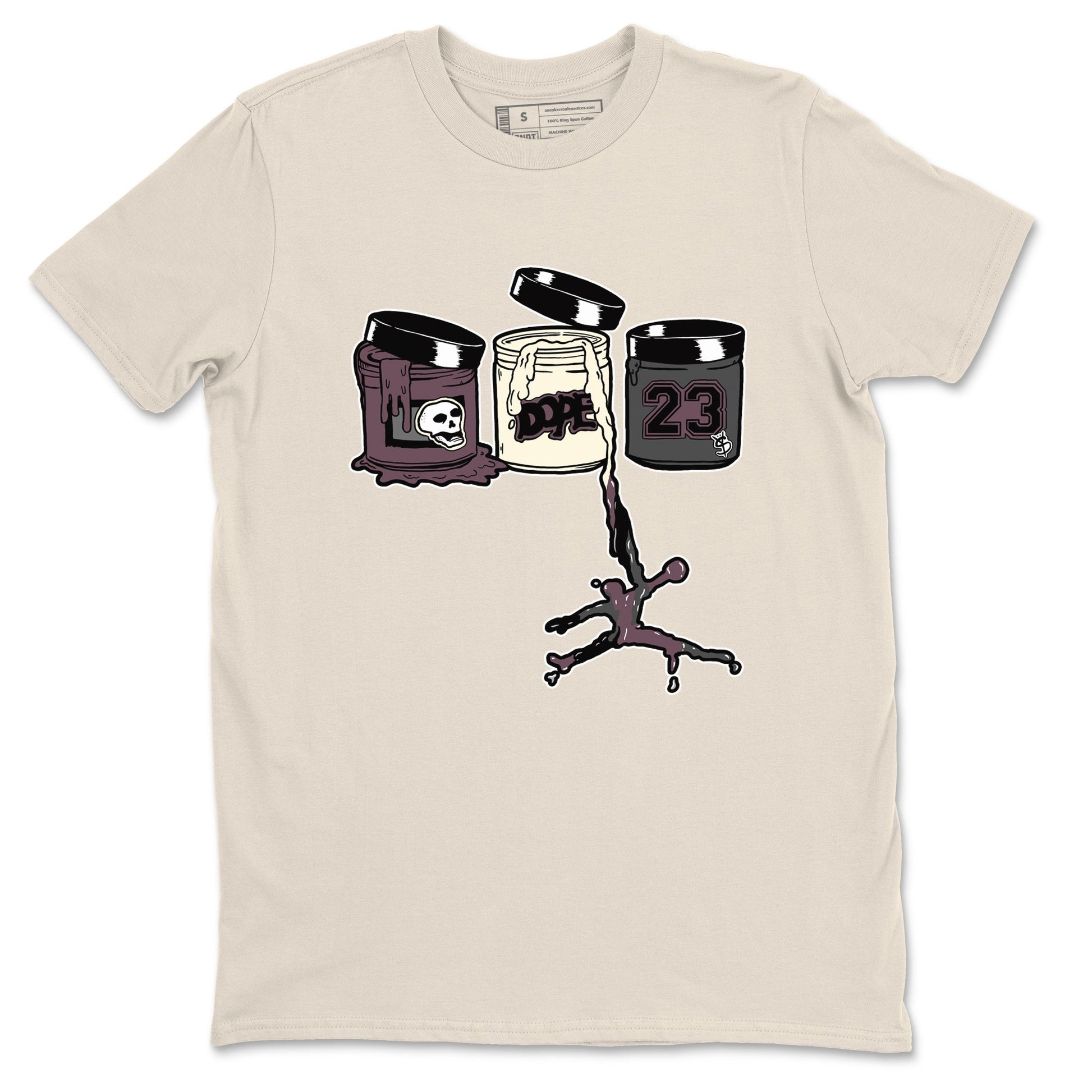 3s A Ma Maniere x Black Shirts To Match Jordans Jordan Paint sneaker match tees Air Jordan 3 A Ma Maniere x Black And Flat Pewter T-Shirt SNRT Sneake Sneaker Release Tees unisex cotton Natural 2 crew neck shirts