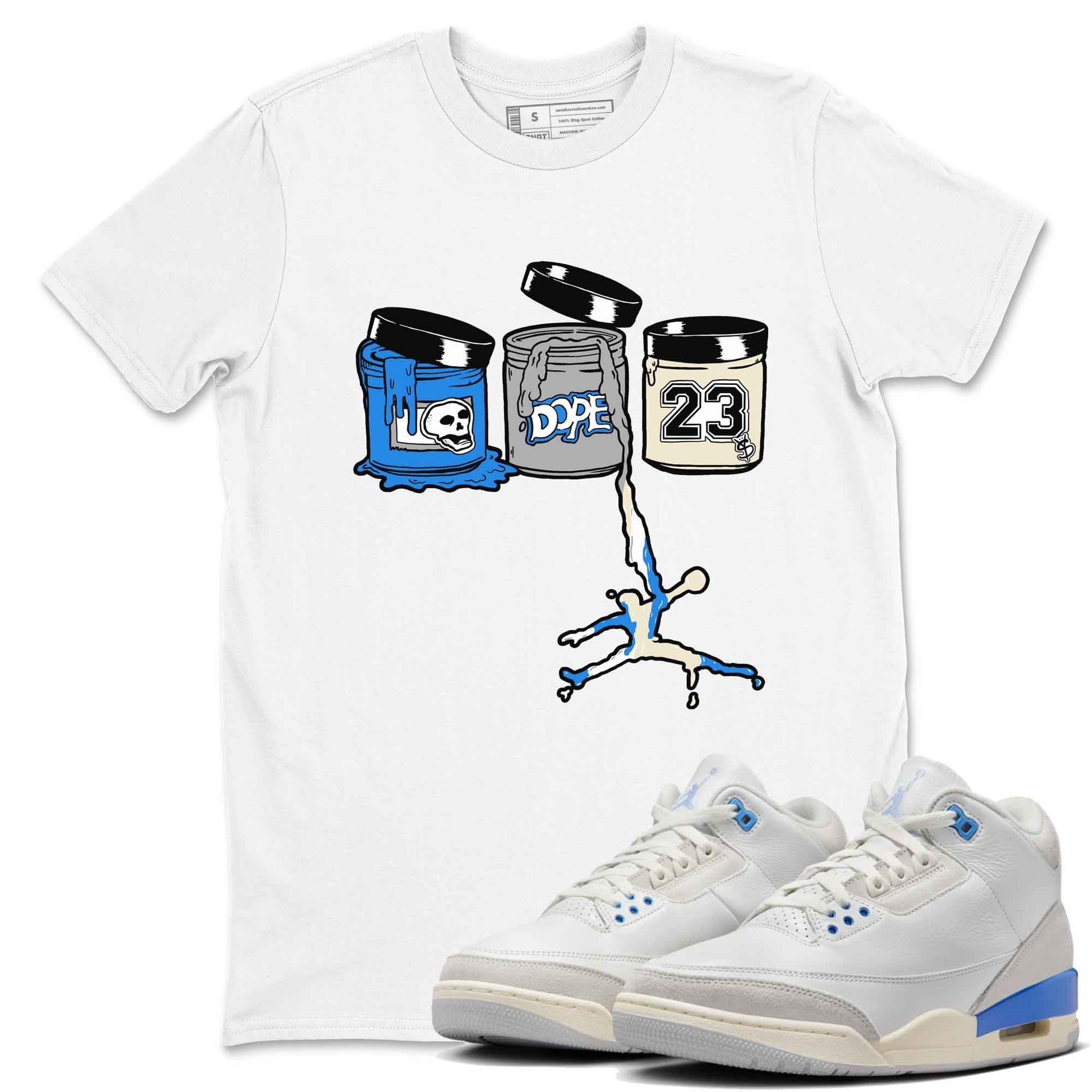 3s Lucky Shorts shirts to match jordans Jordan Paint best t shirts to wear with jordans Air Jordan 3 Lucky Shorts match shoes to clothes SNRT Sneaker Tees unisex cotton White 1 shirts