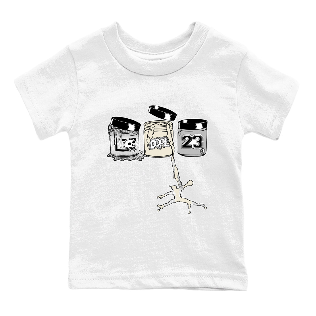 3s Sail and Cement Grey shirts to match jordans Jordan Paint sneaker match tees Air Jordan 3 Retro Sail and Cement Grey match shoes to clothes SNRT Sneaker Tees Youth Baby White 2 tee