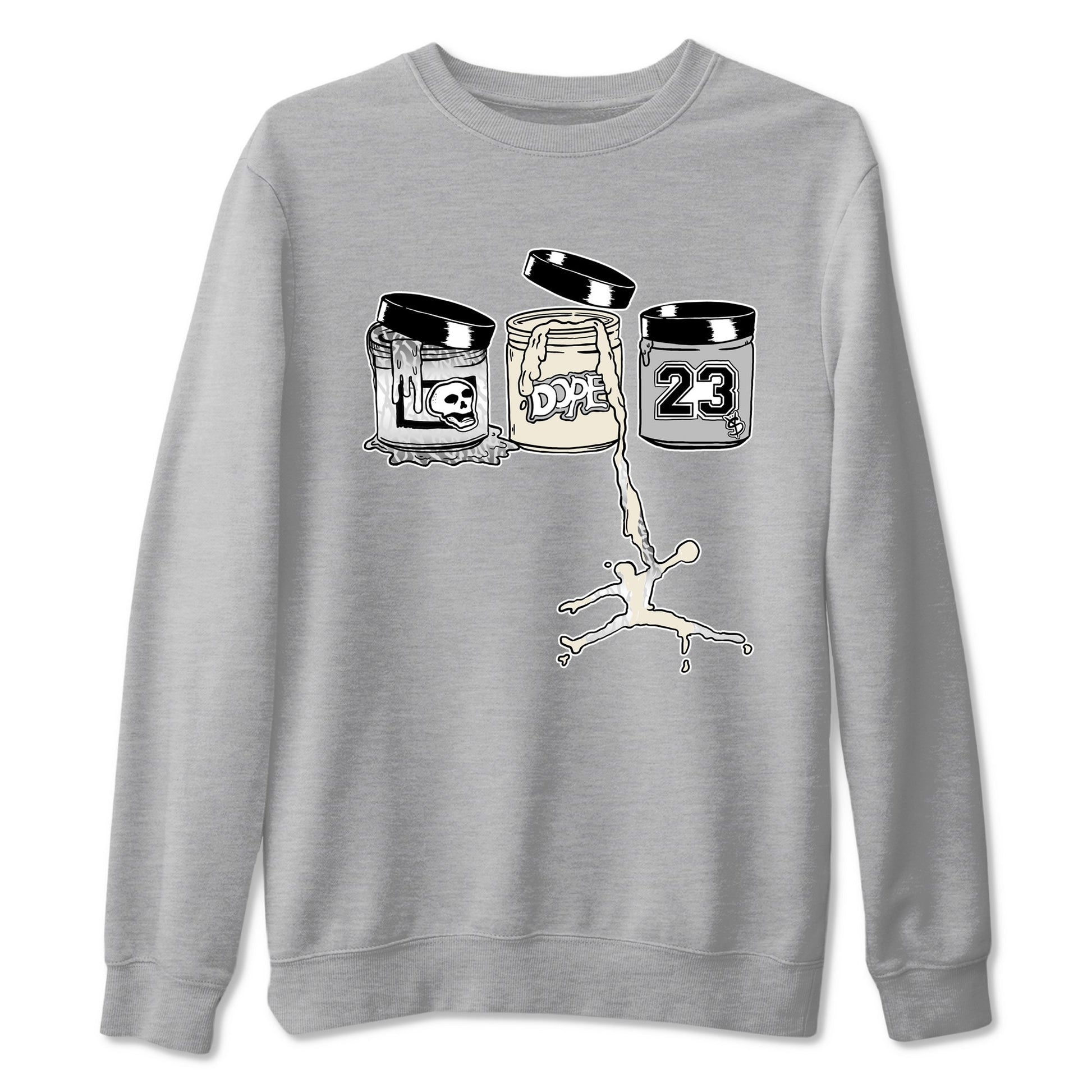 3s Sail and Cement Grey shirts to match jordans Jordan Paint sneaker match tees Air Jordan 3 Retro Sail and Cement Grey match shoes to clothes SNRT Sneaker Tees unisex cotton Heather Grey 2 shirts