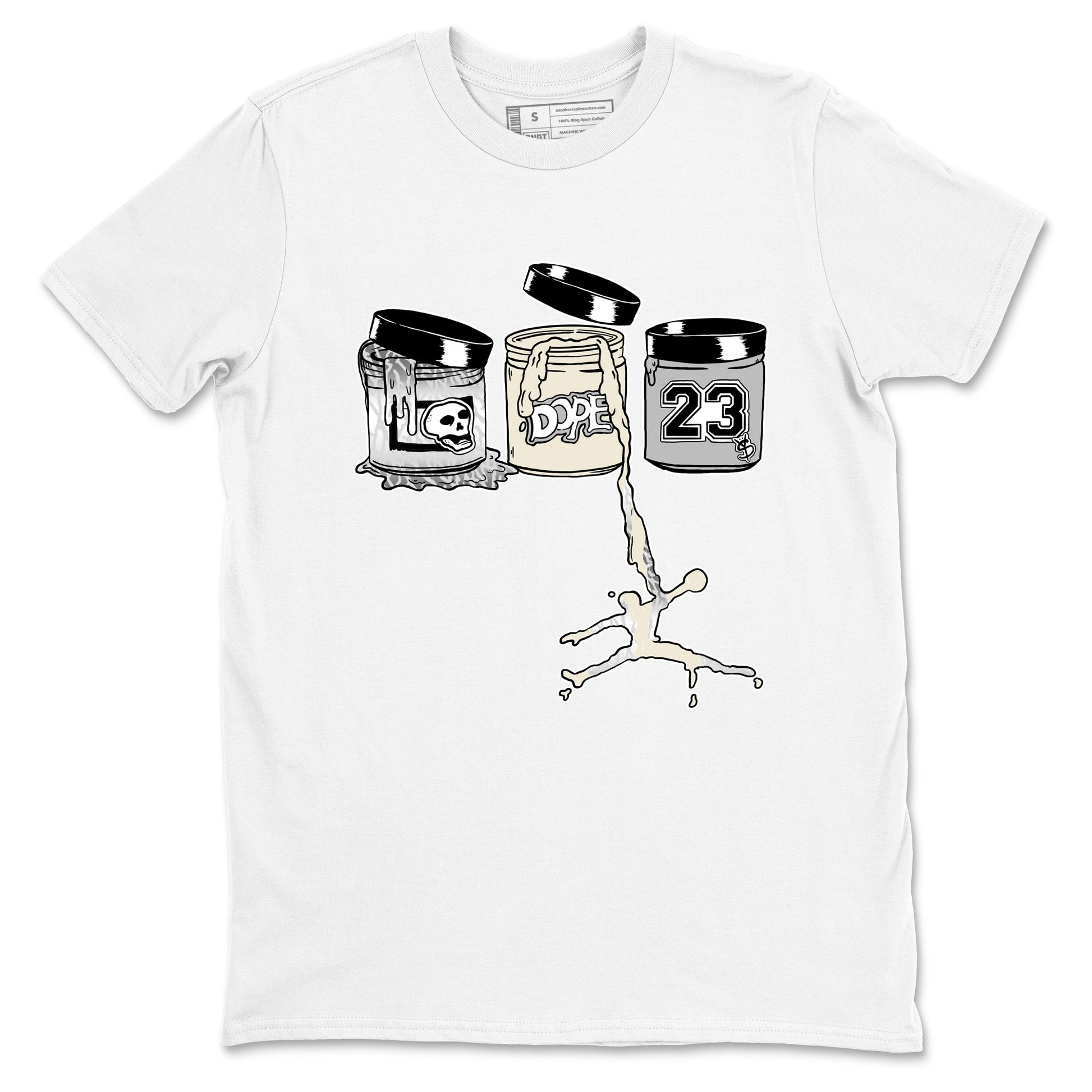 3s Sail and Cement Grey shirts to match jordans Jordan Paint sneaker match tees Air Jordan 3 Retro Sail and Cement Grey match shoes to clothes SNRT Sneaker Tees unisex cotton White 2 shirts