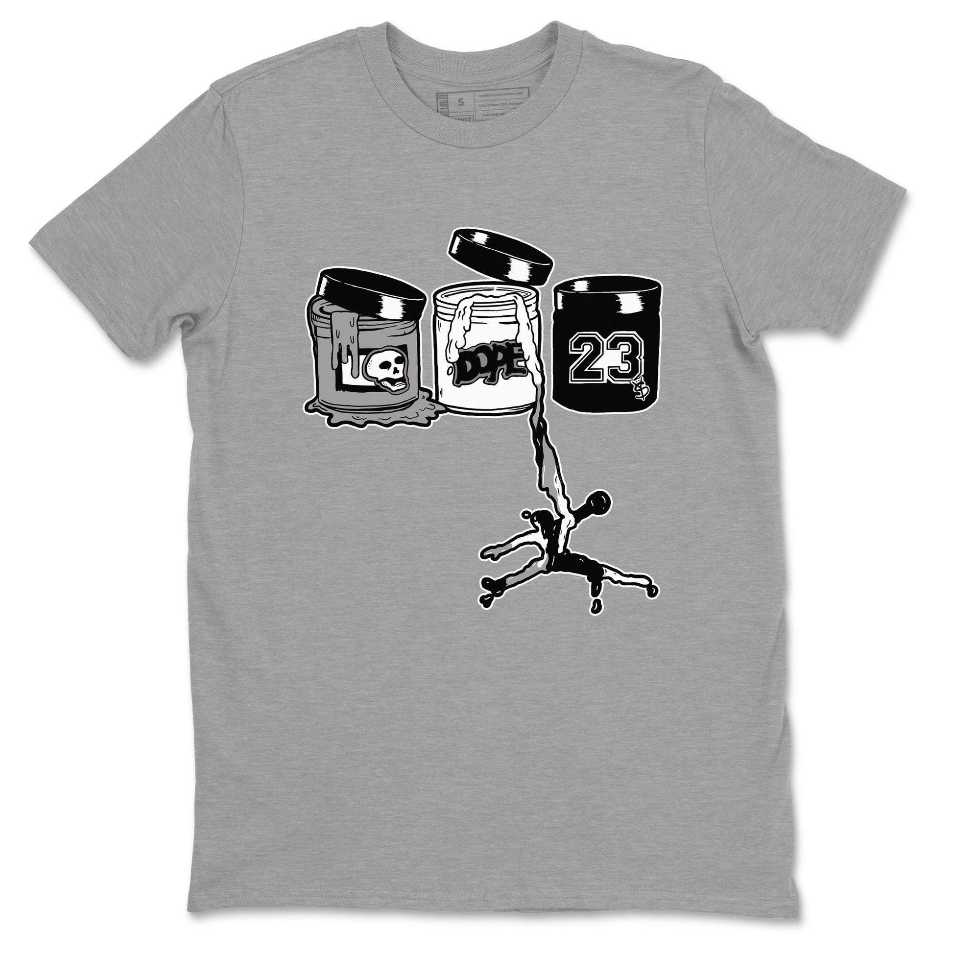5s White Black shirts to match jordans Jordan Paint sneaker match tees Air Jordan 5 Retro White Black match shoes to clothes SNRT Sneaker Tees unisex cotton Heather Grey 2 shirts