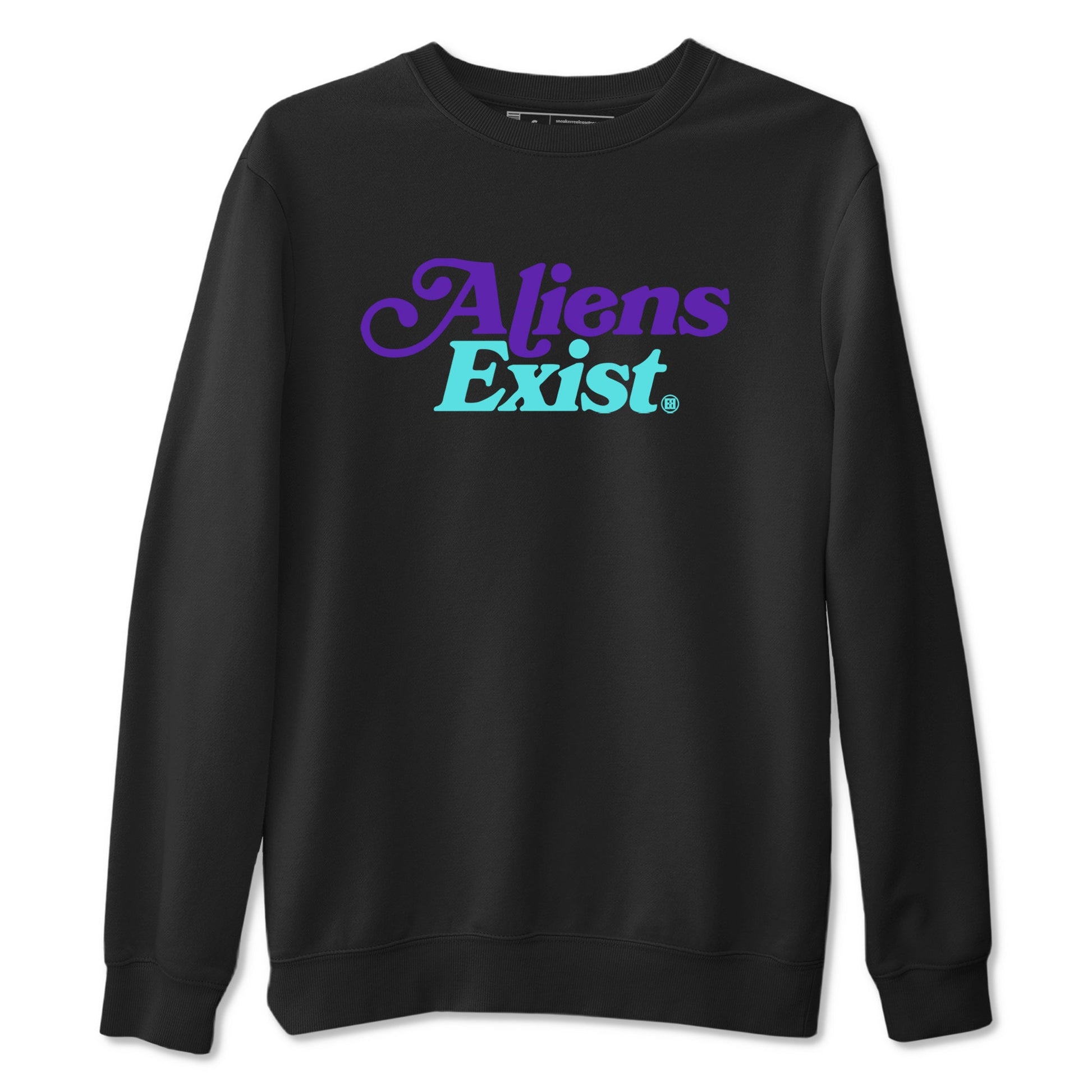 5s Grape shirts to match jordans Alien Exist best t shirts to wear with jordans AJ 5 OG Grape match shoes to clothes SNRT Sneaker Tees unisex cotton Black 2 shirts