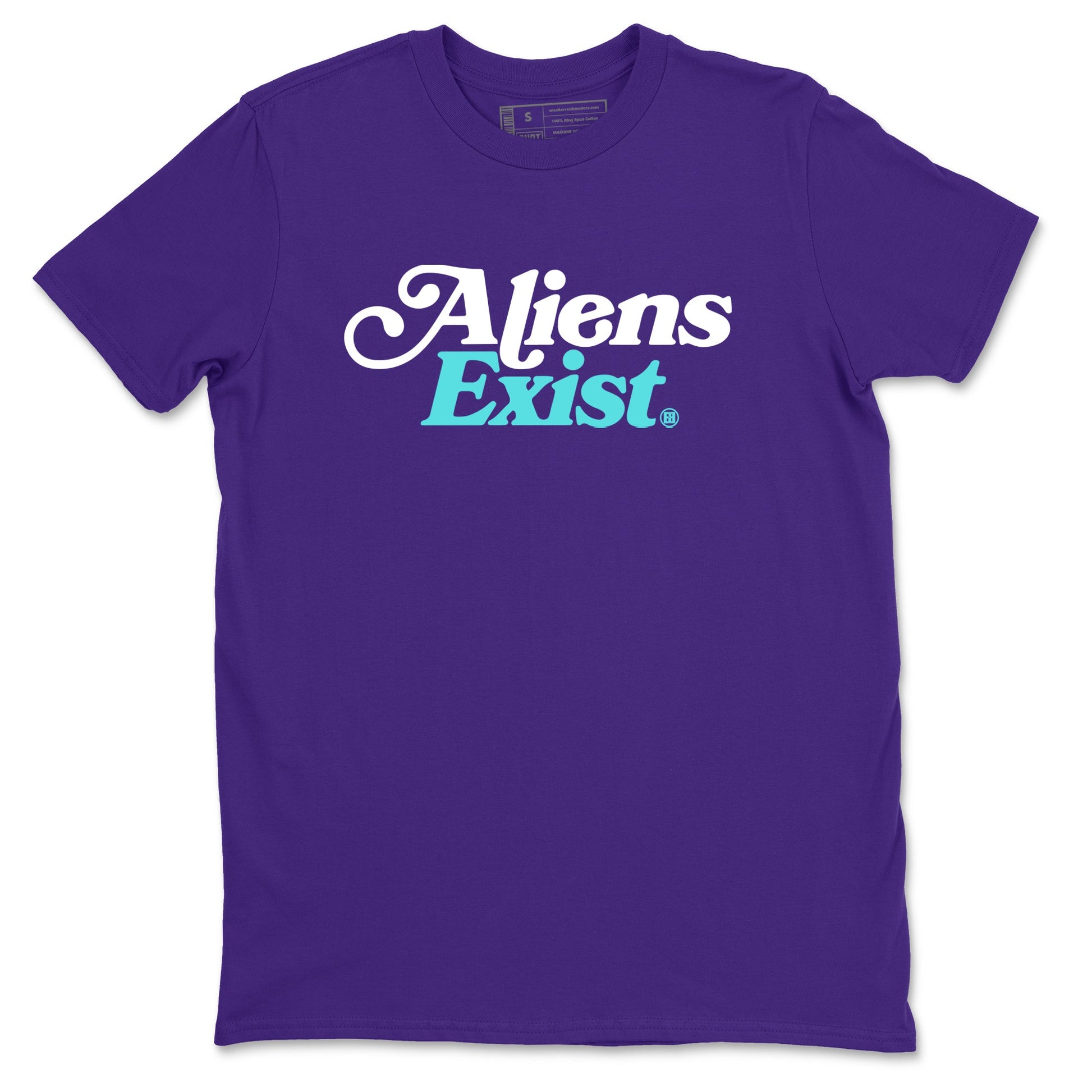 5s Grape shirts to match jordans Alien Exist best t shirts to wear with jordans AJ 5 OG Grape match shoes to clothes SNRT Sneaker Tees unisex cotton Purple 2 shirts