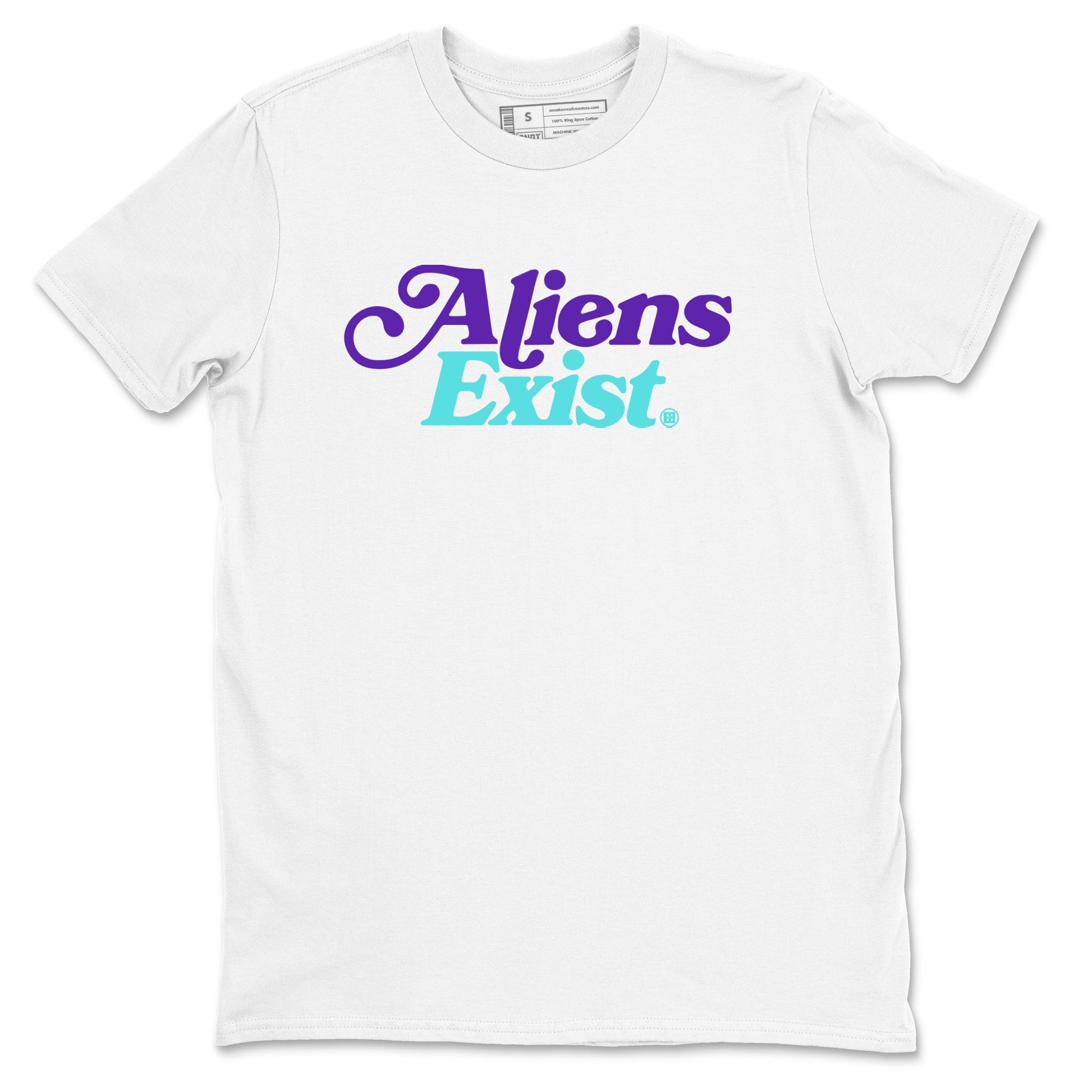 5s Grape shirts to match jordans Alien Exist best t shirts to wear with jordans AJ 5 OG Grape match shoes to clothes SNRT Sneaker Tees unisex cotton White 2 shirts