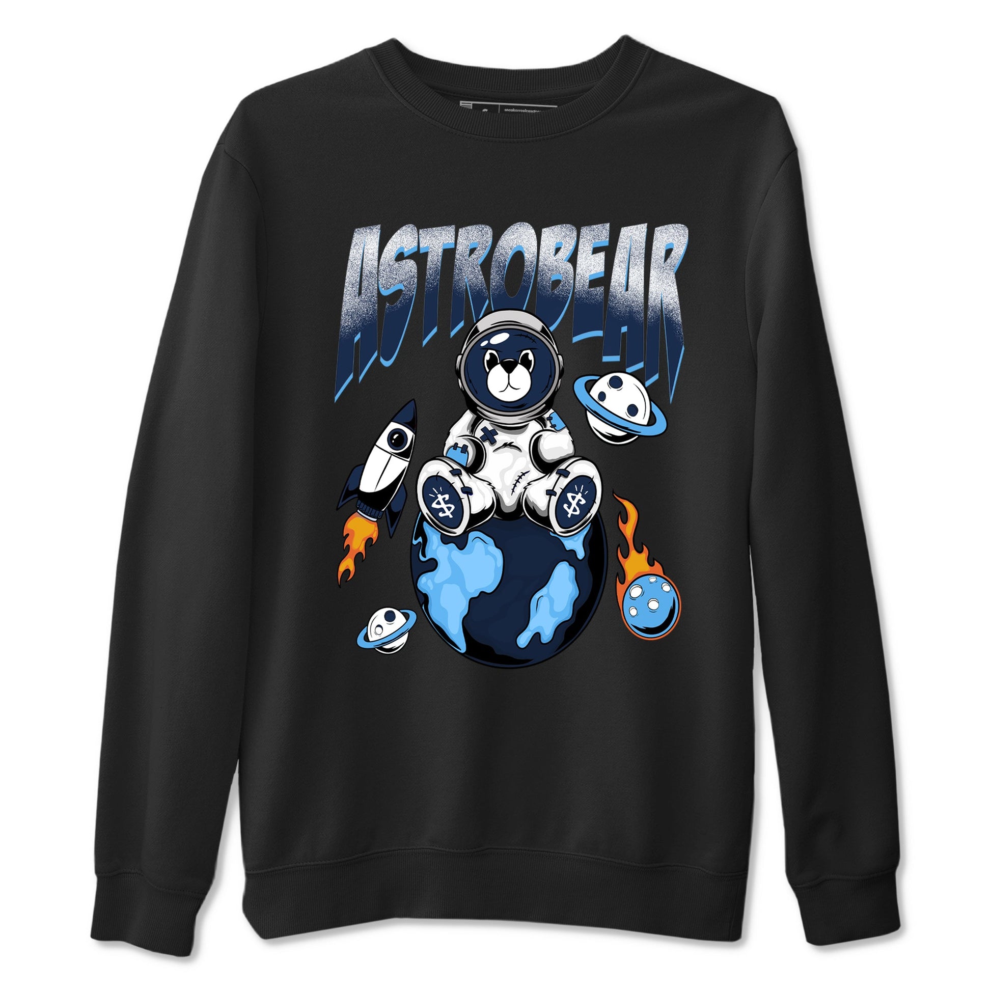 1s Obsidian shirts to match jordans Astrobear shirts to match Jordans AJ1 Retro Low OG Obsidian match shoes to clothes SNRT Sneaker Tees unisex cotton Black 2 shirts