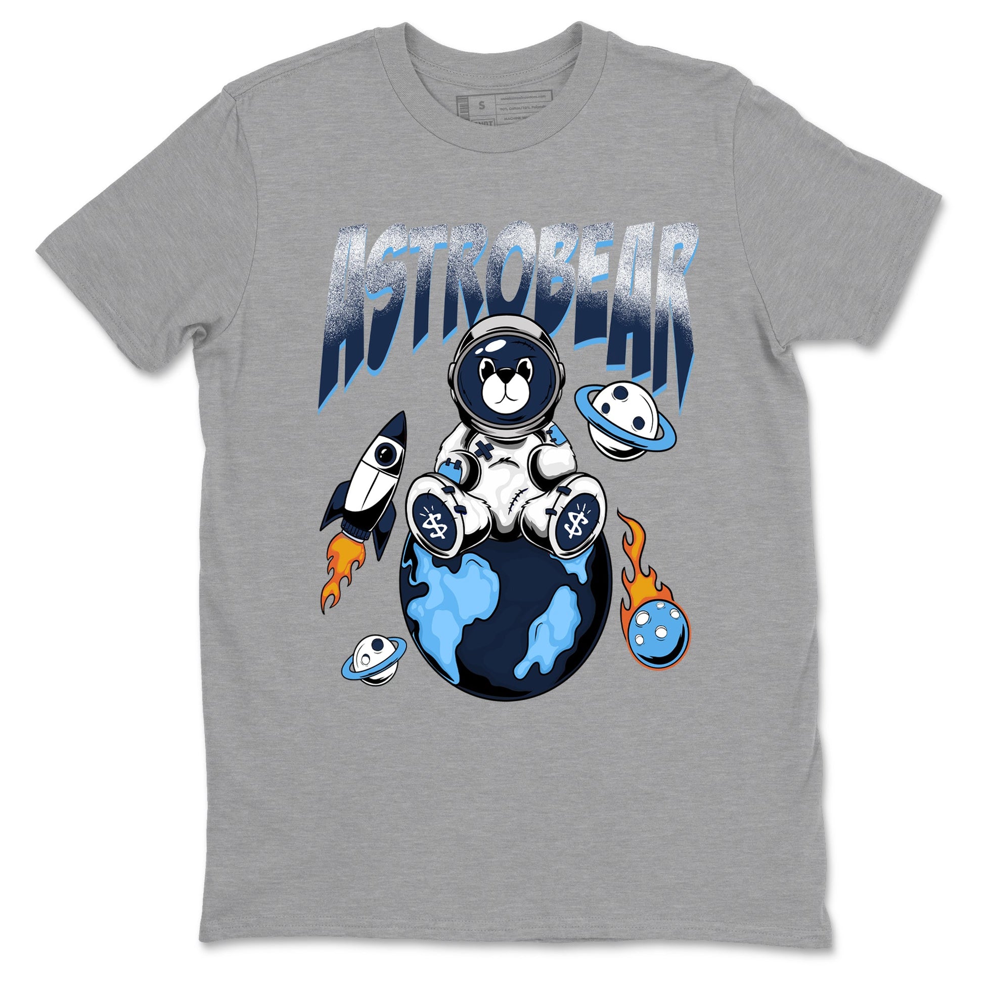 1s Obsidian shirts to match jordans Astrobear shirts to match Jordans AJ1 Retro Low OG Obsidian match shoes to clothes SNRT Sneaker Tees unisex cotton Heather Grey 2 shirts