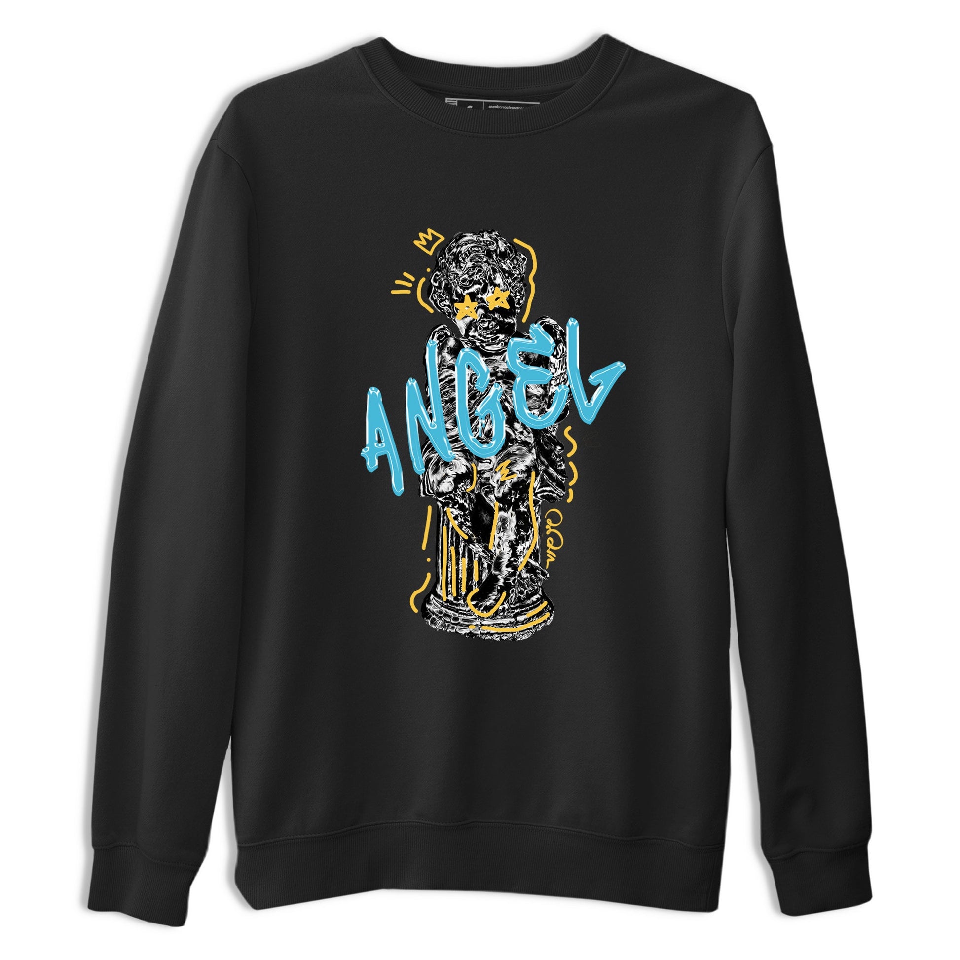Sneaker Threads – Sneaker Tees To Match Air Jordan 11 Gamma – Baby Angel Graphic Tee Black 2. Perfect for Jordan releases 2025 colorways.