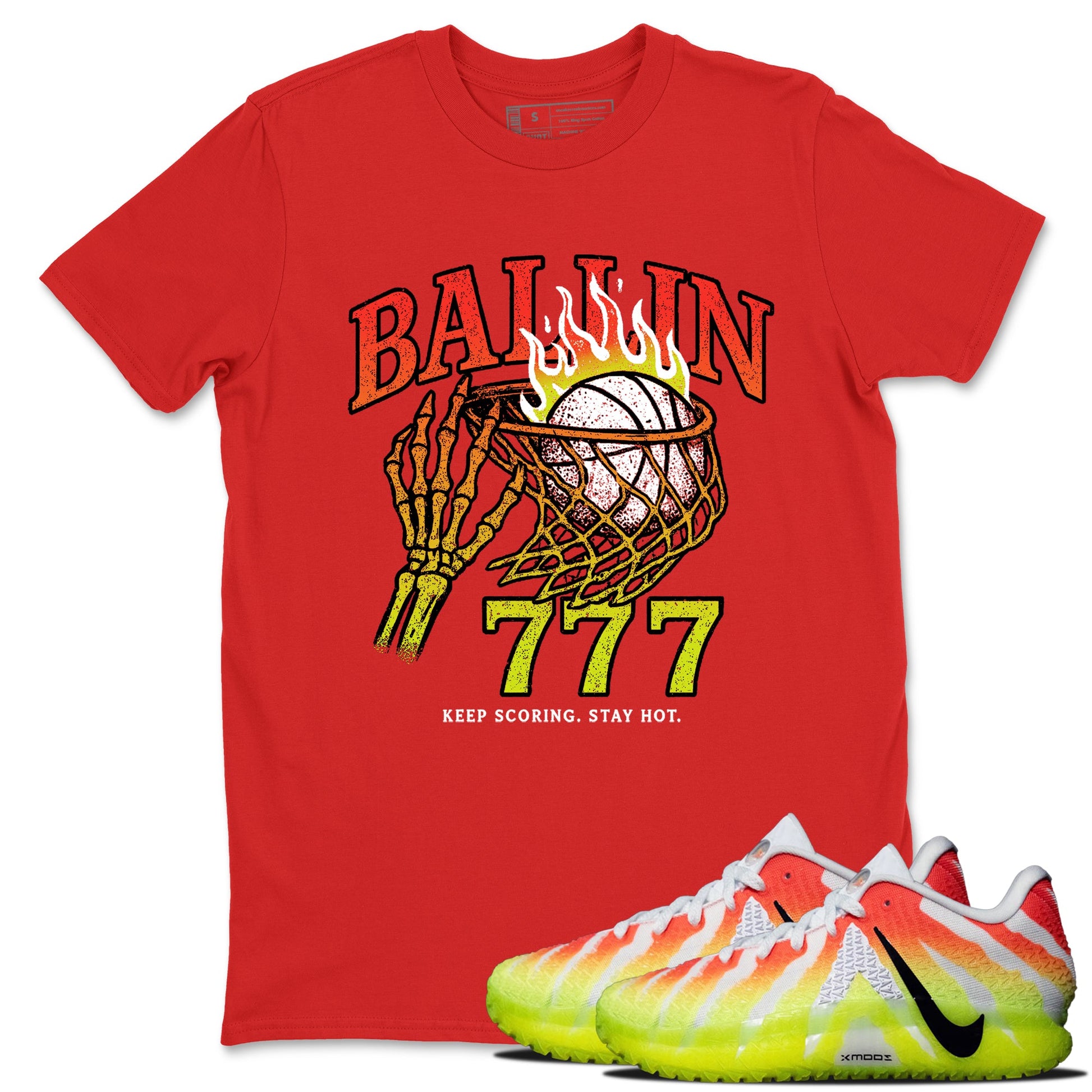 Sneaker Threads – Sneaker Tees To Match Nike JA 3 Under The Christmas Tree – Ballin 777 Graphic Tee Red 1. Perfect for Jordan releases 2025 colorways. Perfect for Ja Morant sneaker releases and Christmas 2025 colorways.