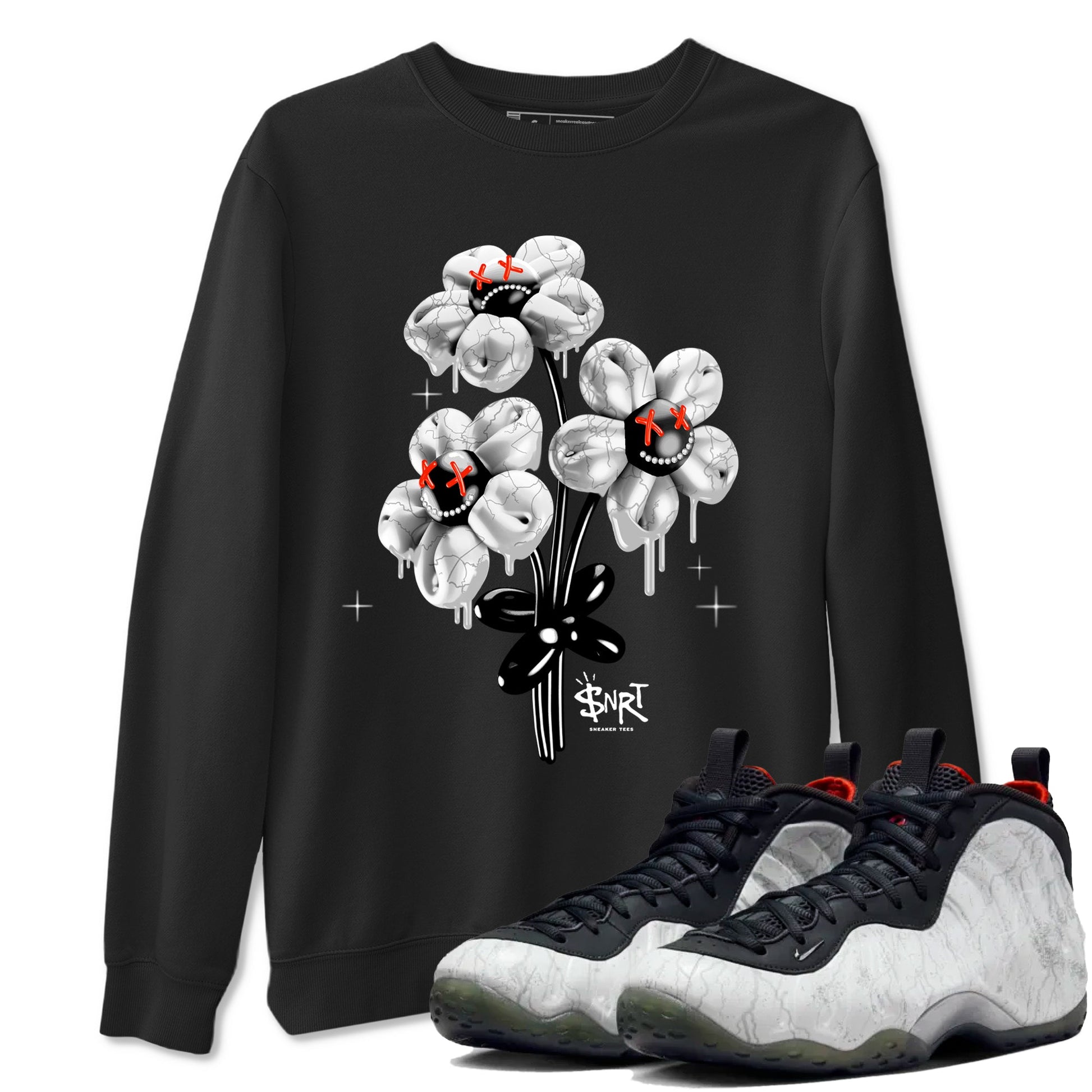 Foams One Jin shirts to match jordans Balloon Bouquet sneaker match tees Air Foamposite One Jin match shoes to clothes SNRT Sneaker Tees unisex cotton Black 1 shirts