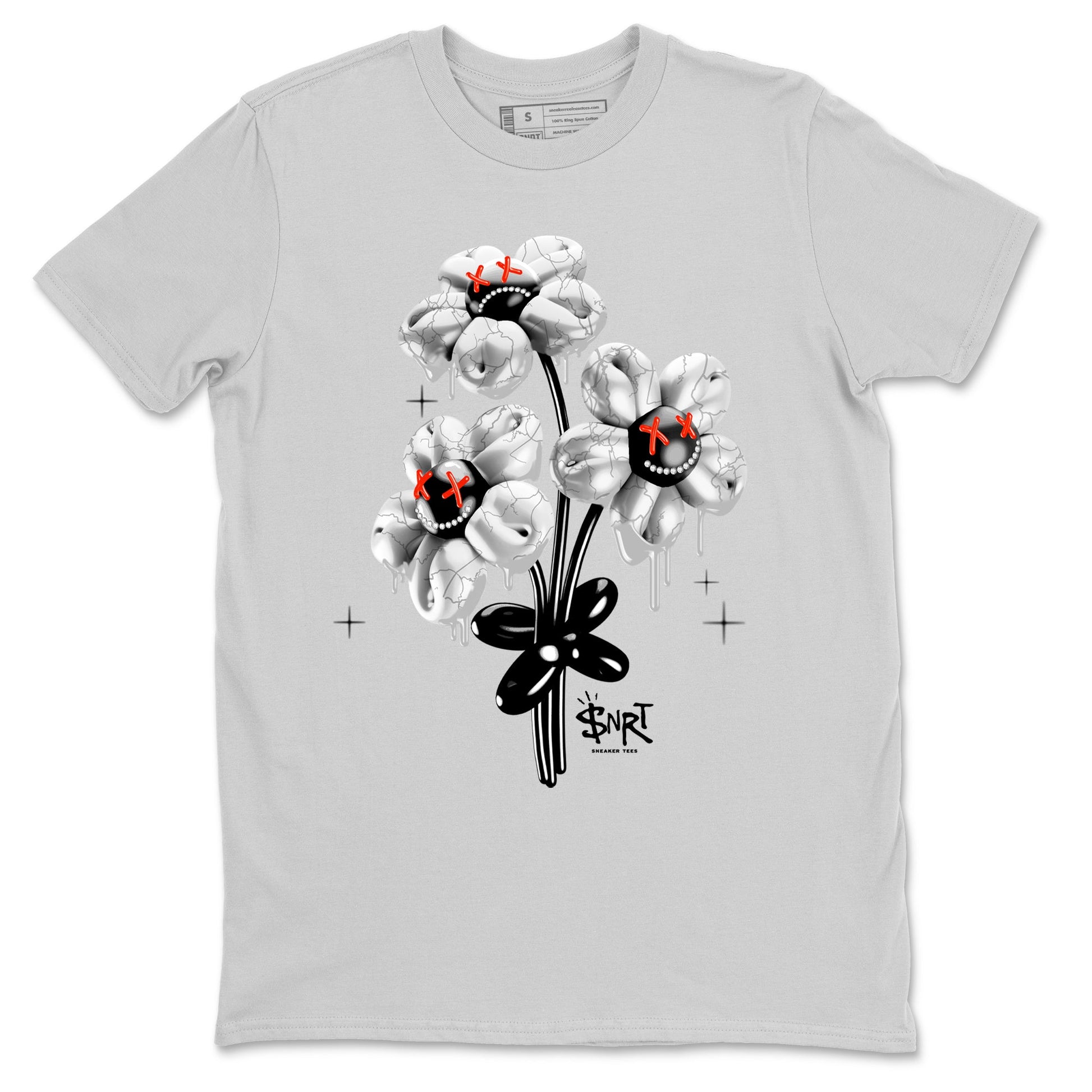 Foams One Jin shirts to match jordans Balloon Bouquet sneaker match tees Air Foamposite One Jin match shoes to clothes SNRT Sneaker Tees unisex cotton Silver 2 shirts