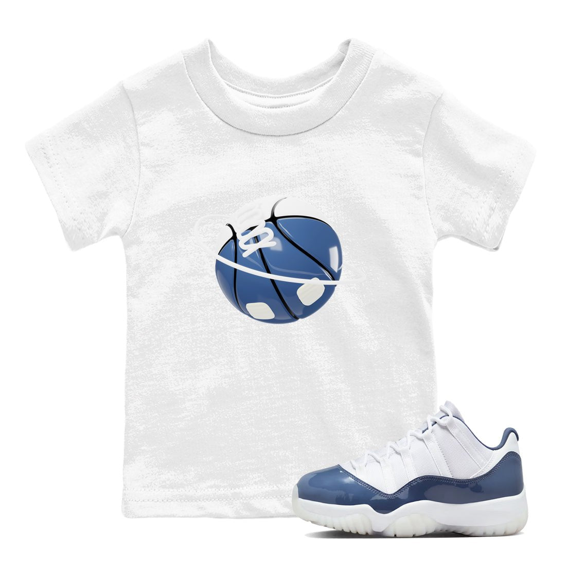 11s Diffused Blue Shirts To Match Jordans Basketball Planet sneaker match tees Air Jordan 11 Diffused Blue Tee SNRT Sneaker Release Tees Youth Baby White 1 crew neck shirts