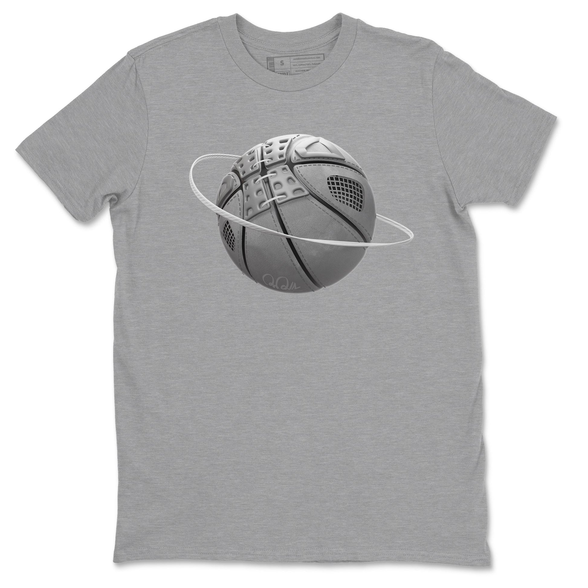4s Wet Cement shirts to match jordans Basketball Planet sneaker match tees Air Jordan 4 SE Wet Cement SNRT Sneaker Release Tees unisex cotton Heather Grey 2 crew neck shirts