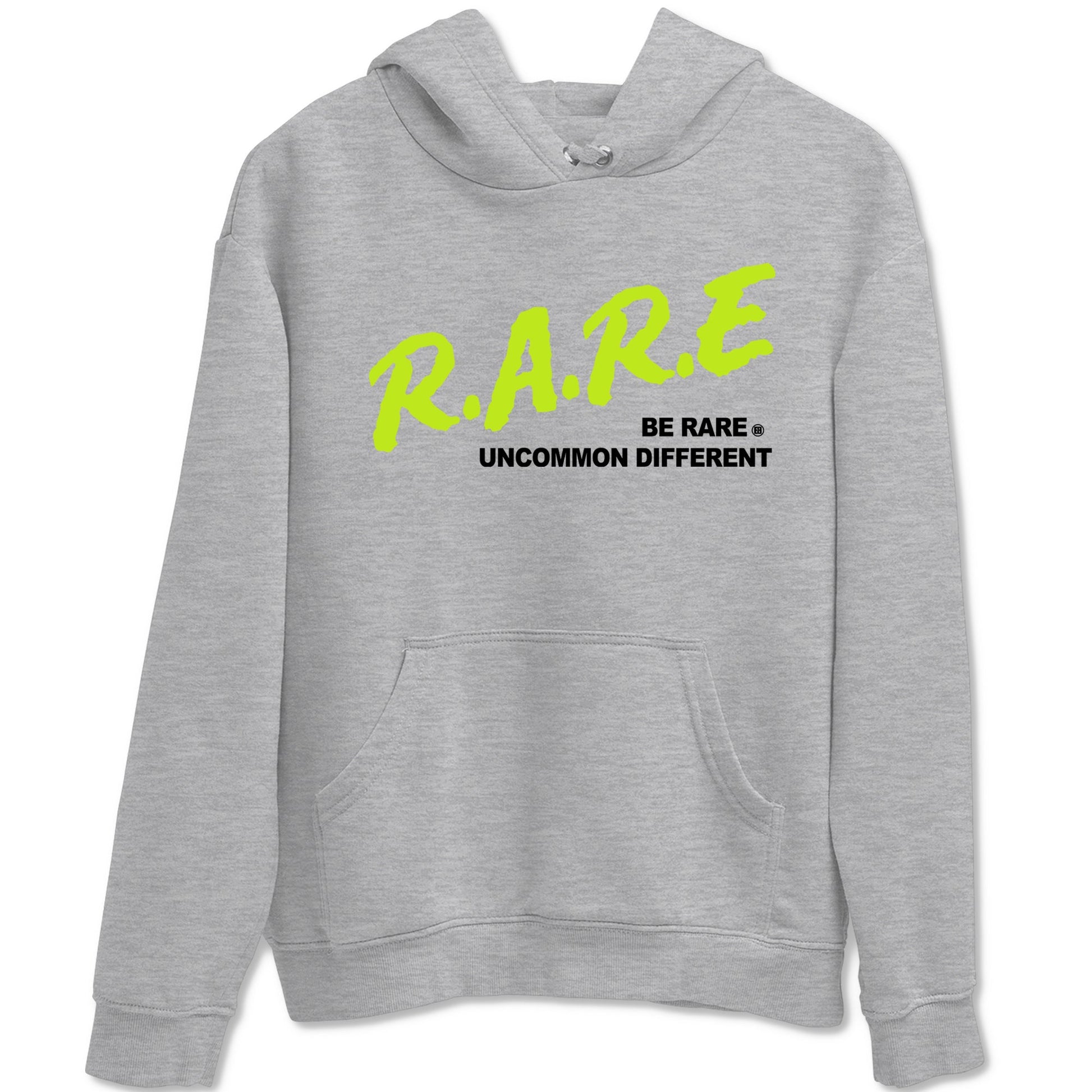 Foams One Black Volt shirts to match jordans Be Rare Uncommon Different sneaker match tees Air Foamposite One Black and Volt match shoes to clothes SNRT Sneaker Tees unisex cotton Heather Grey 2 shirts